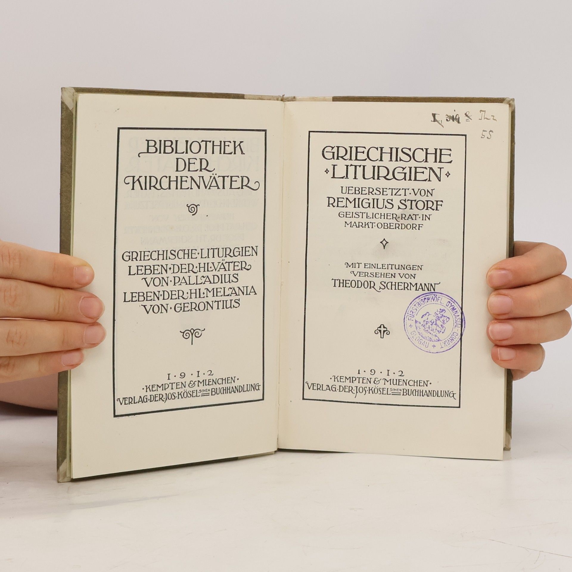 Auteurscollectief Bibliothek der Kirchenväter. Band I.