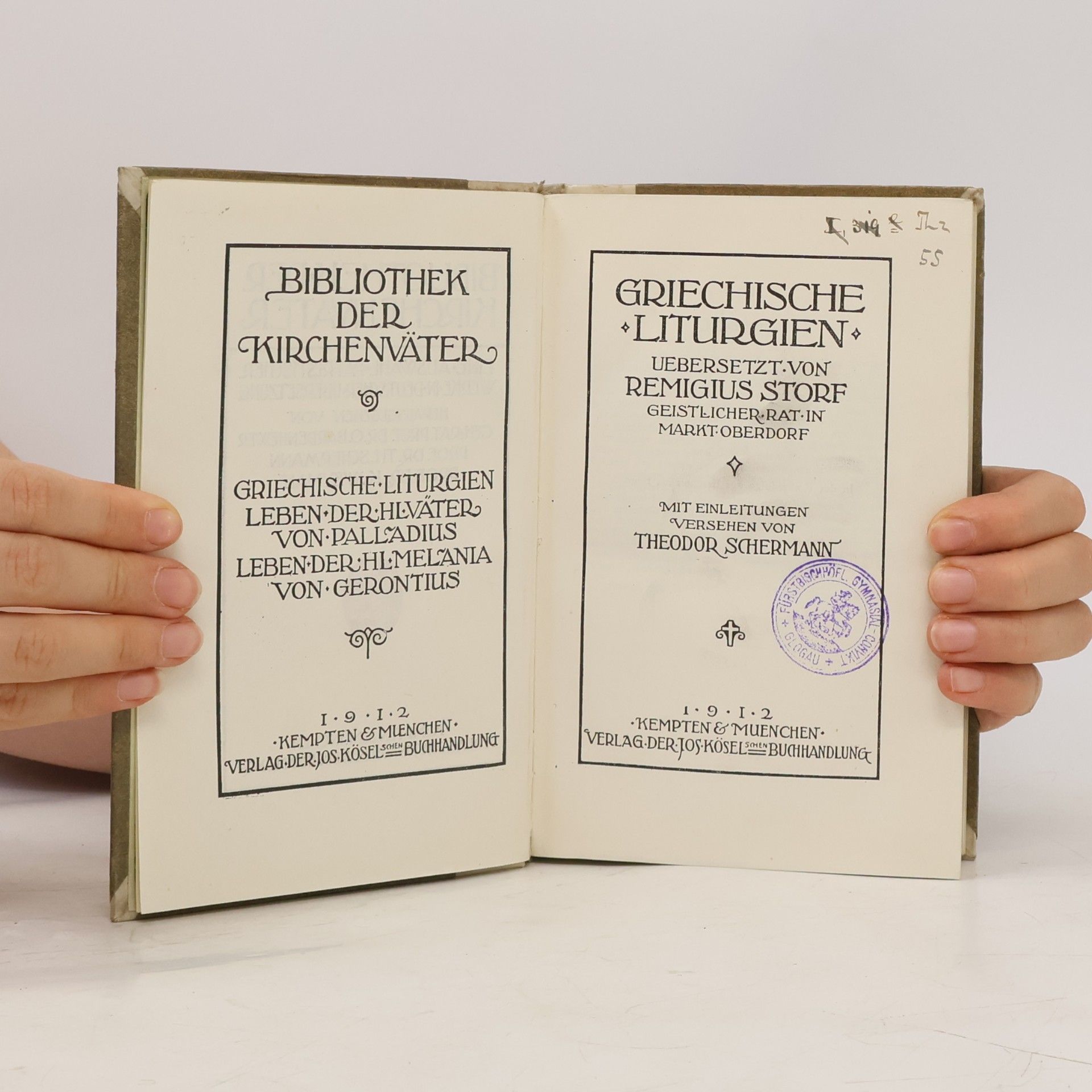 Auteurscollectief Bibliothek der Kirchenväter. Band I.