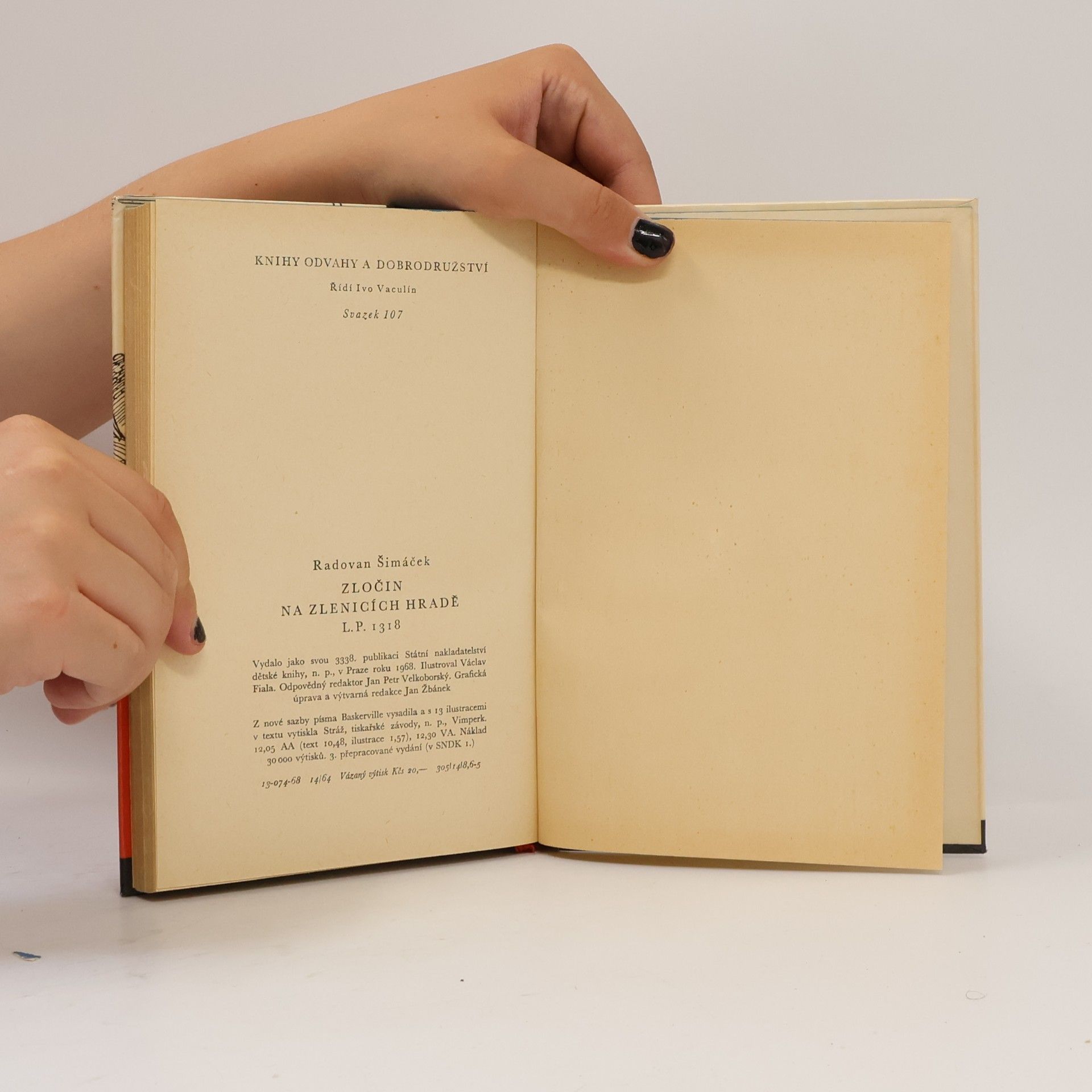 Radovan Šimáček Zločin na Zlenicích hradě L. P. 1318