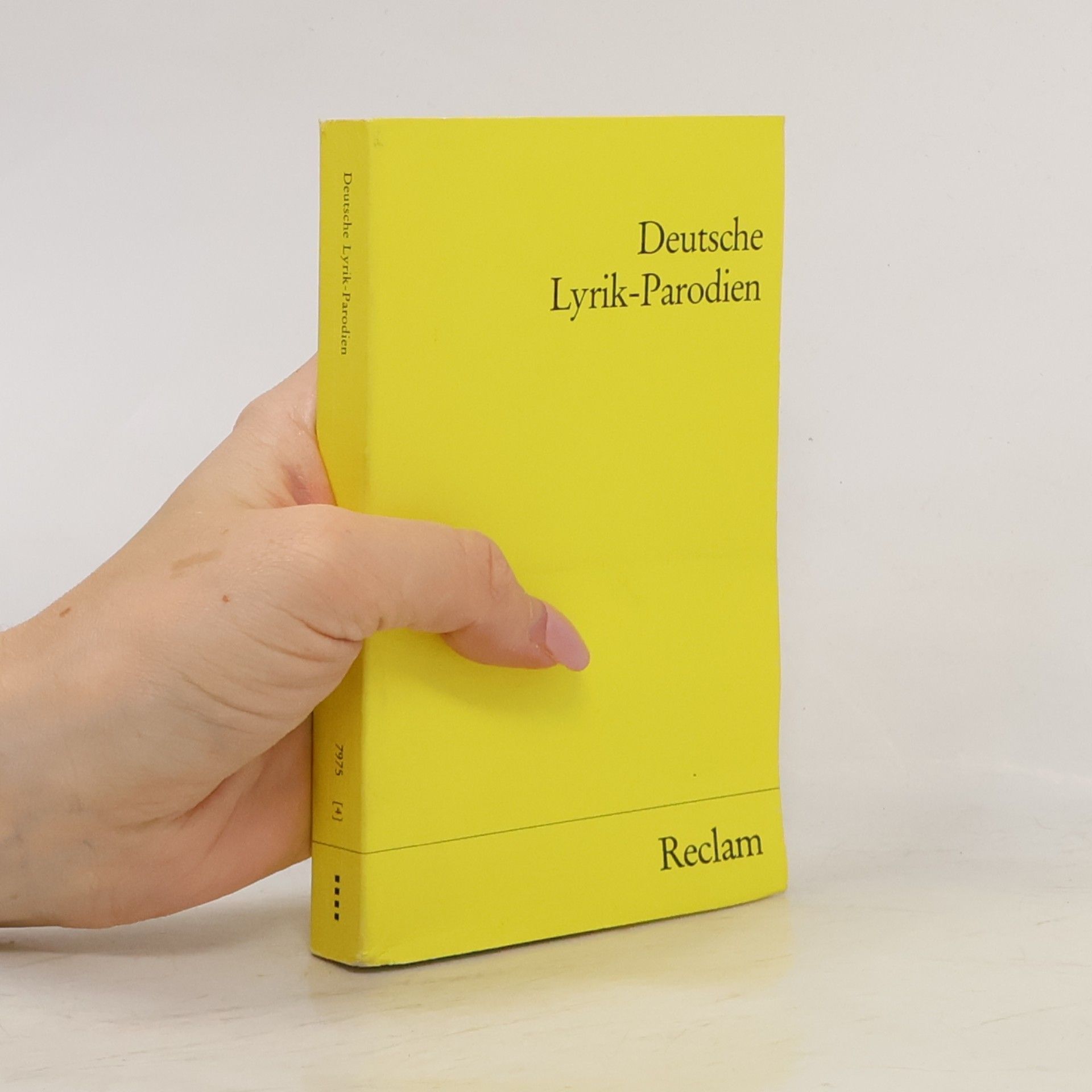 Gunther Witting Reclams Universal-Bibliothek: Deutsche Lyrik - Parodien aus drei Jahrhunderten