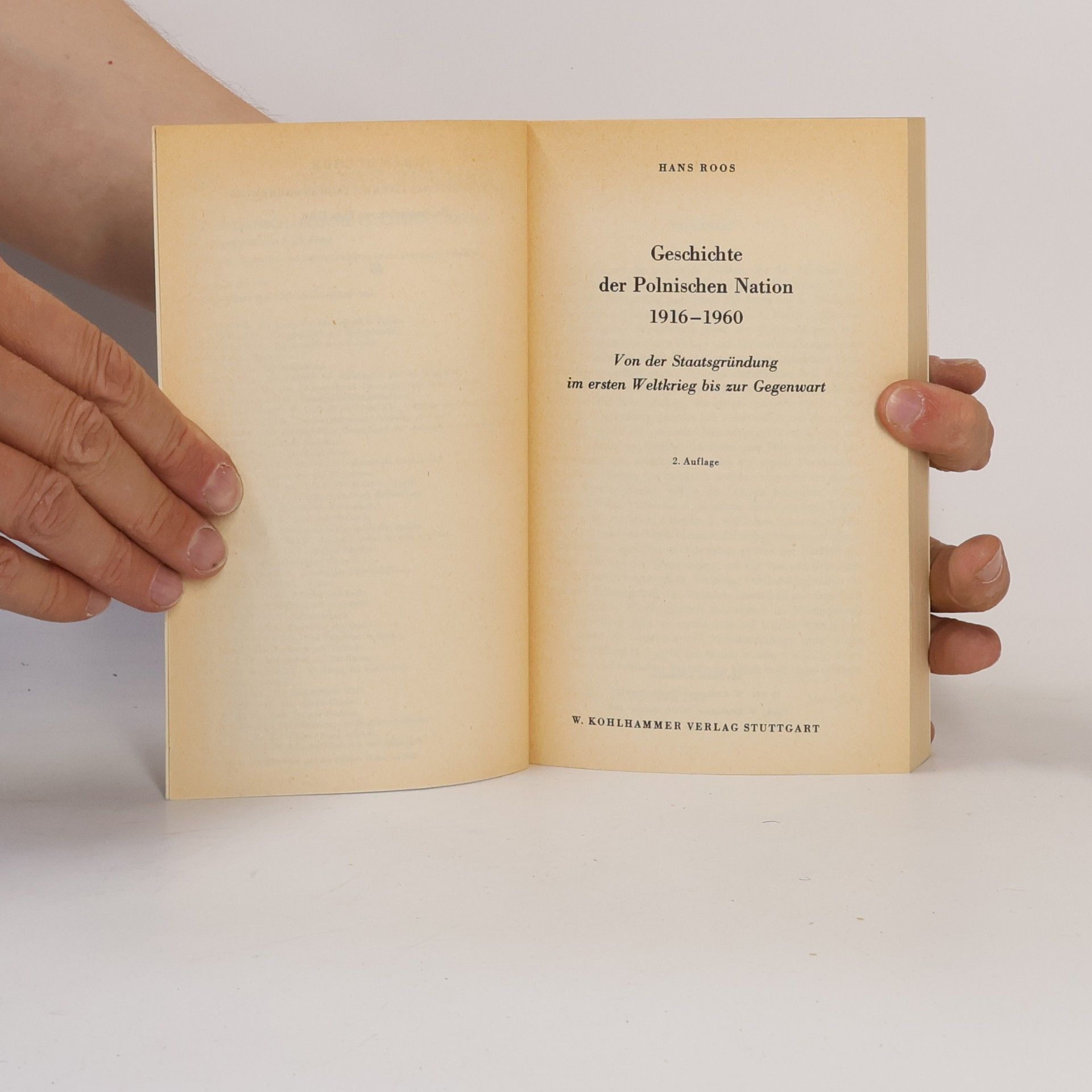 Hans Ross Geschichte der Polnischen Nation 1916-1960