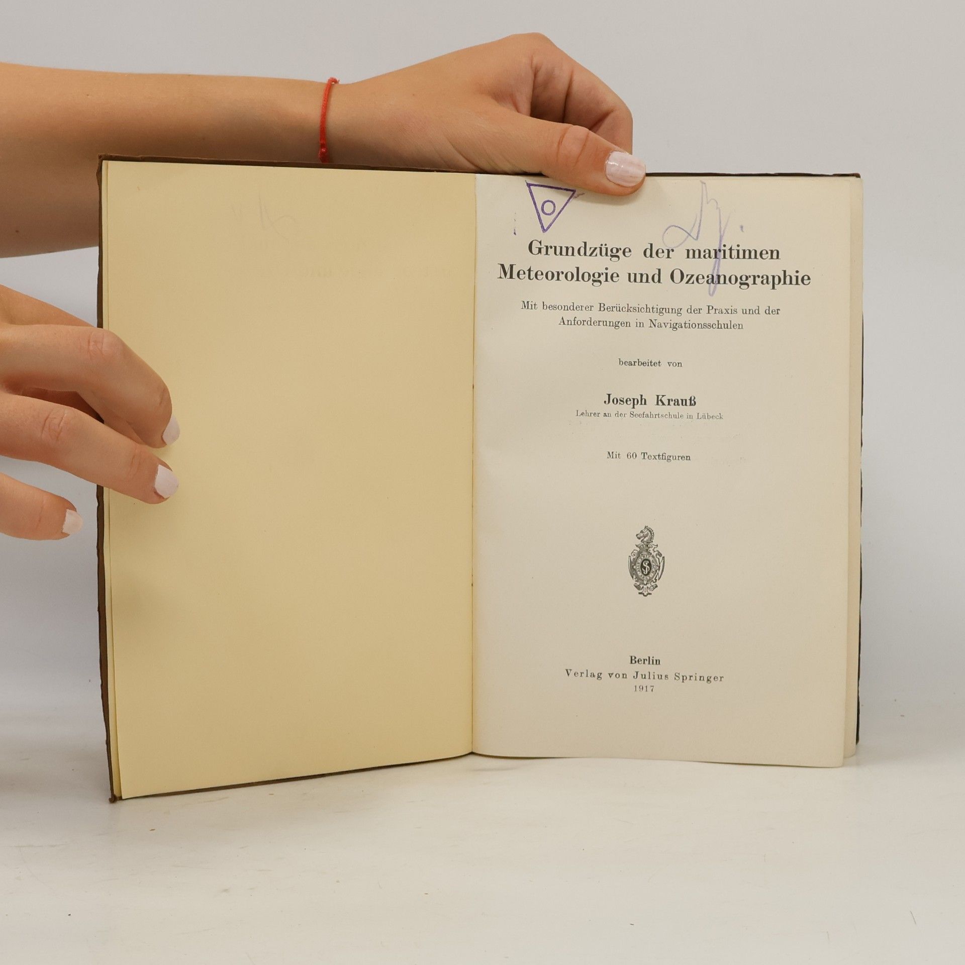 Joseph Krauss Maritime Meteorologie und Ozeanographie