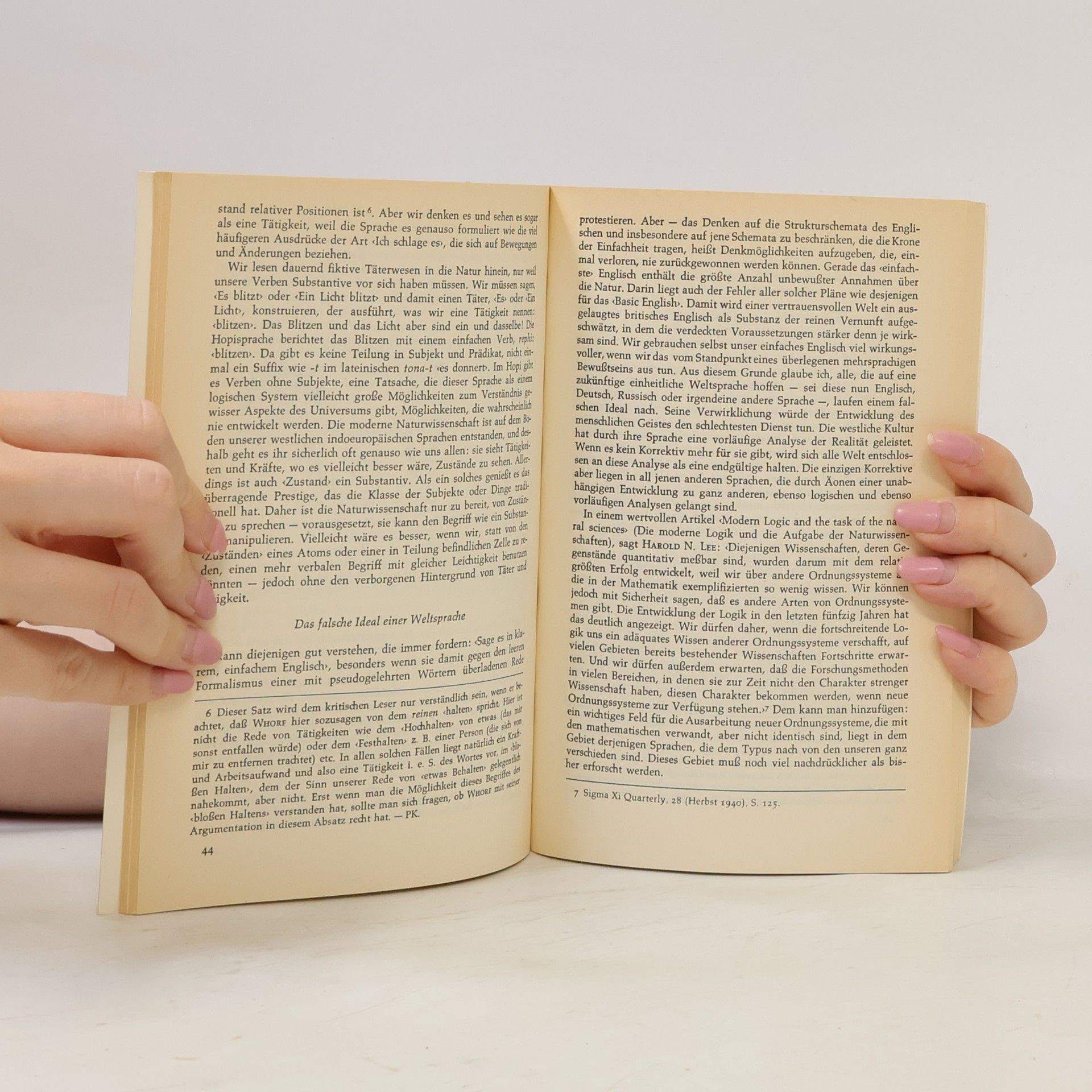 Benjamin Lee Whorf Sprache - Denken - Wirklichkeit