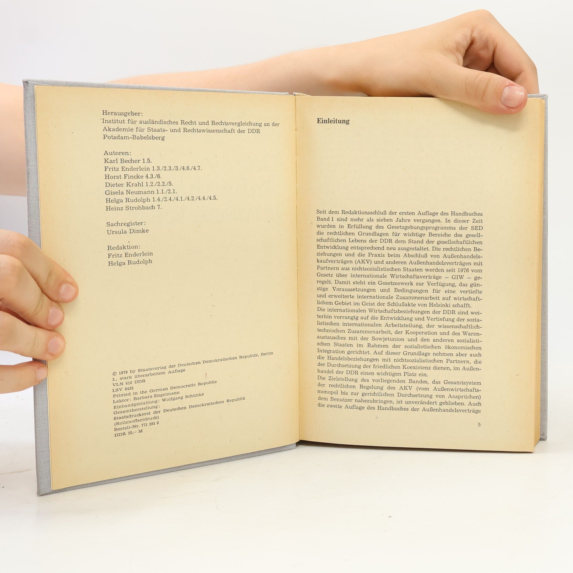 Autorenkollektiv Handbuch der Außenhandelsverträge 1