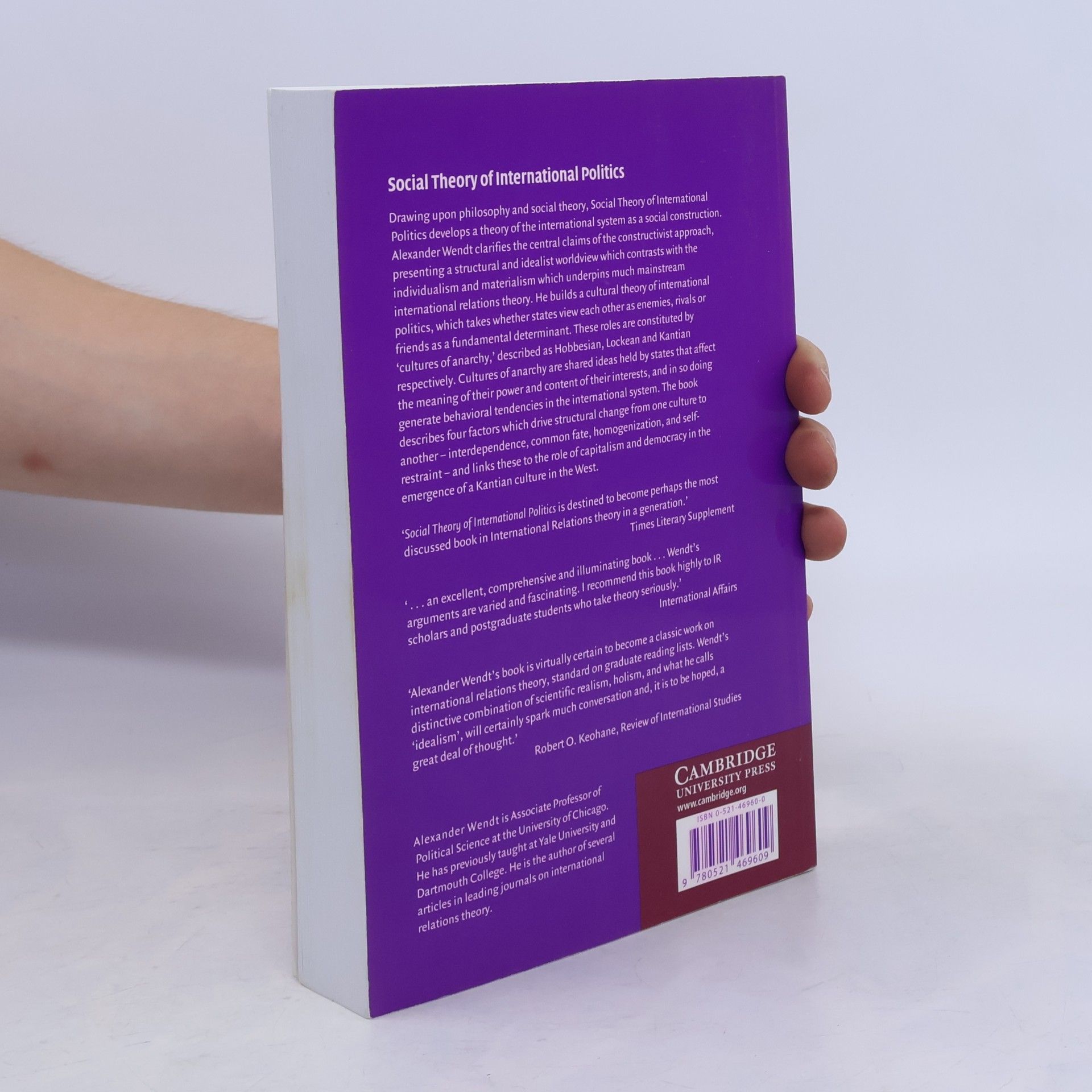 Alexander Wendt Social Theory of International Politics