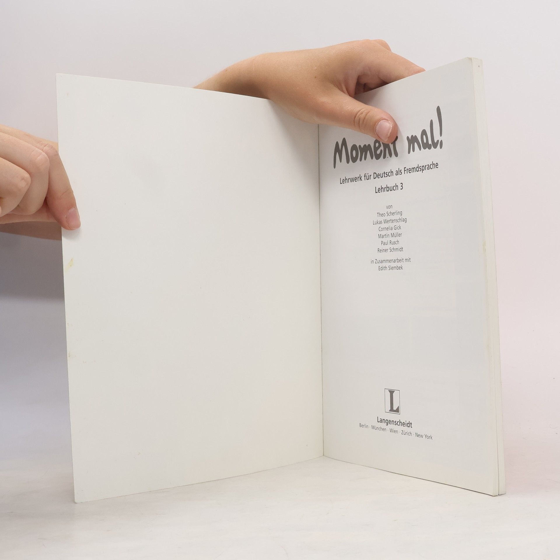 Theo Scherling Moment mal - Lehrbuch 3
