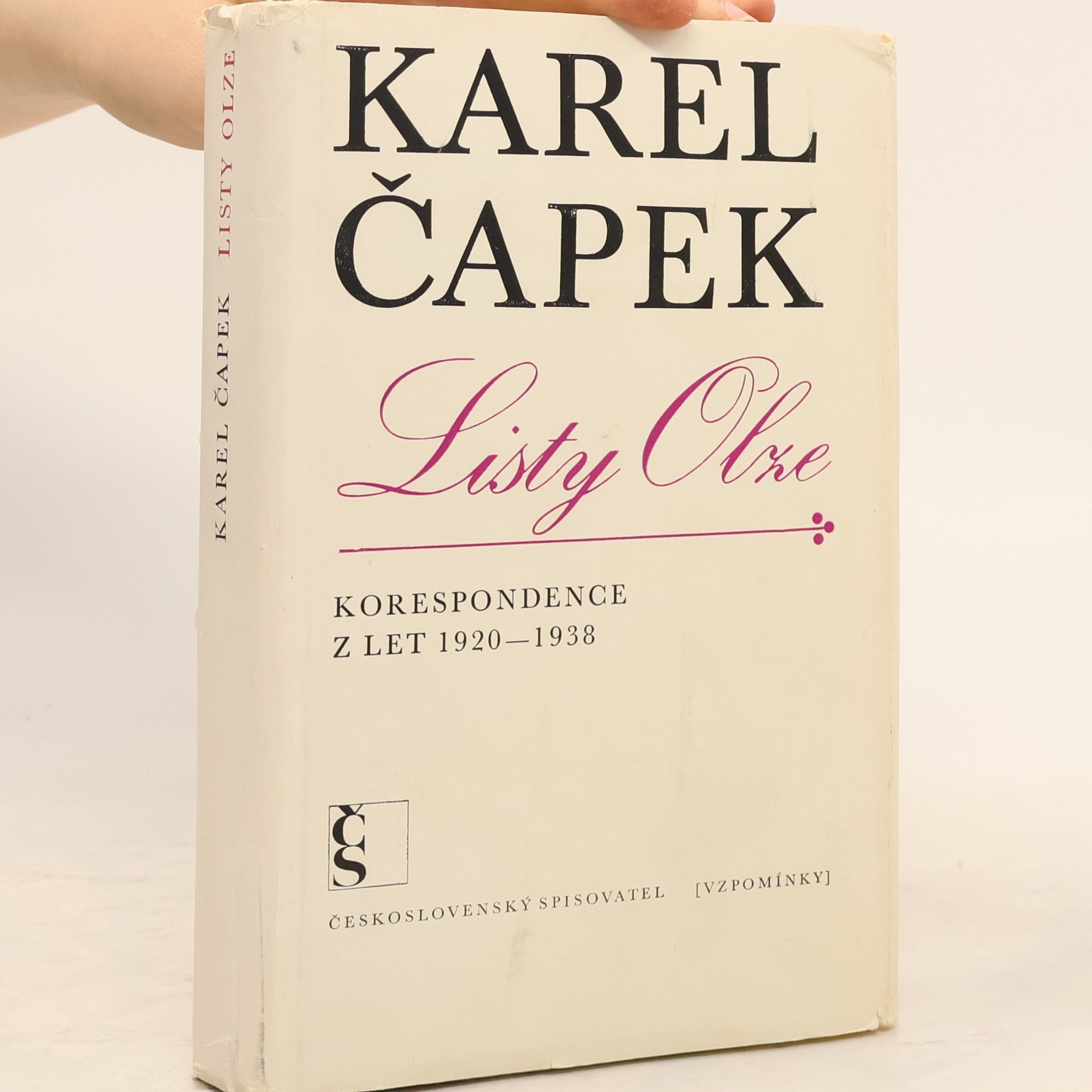 Karel Čapek Listy Olze