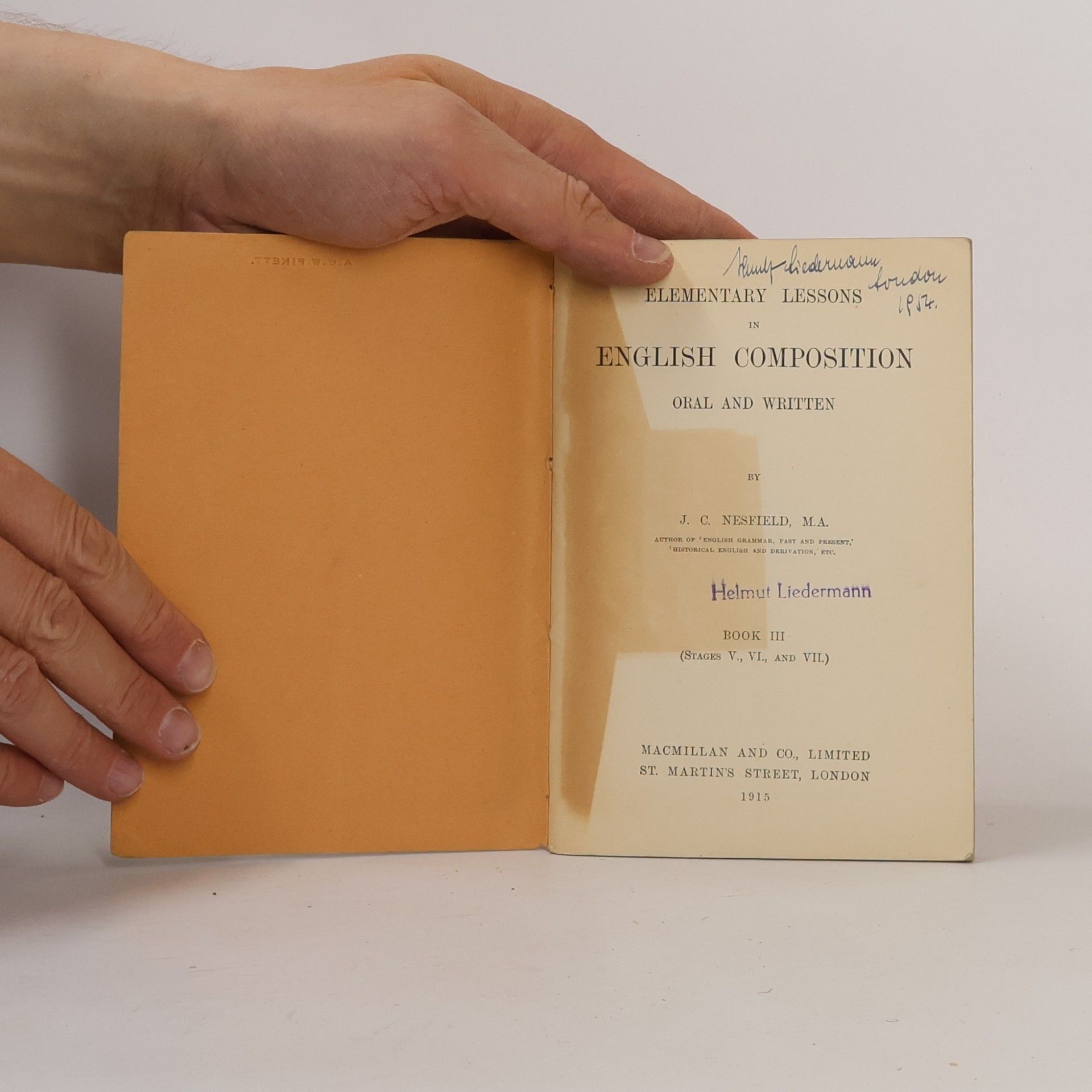 J. C. Nesfield Elementary Lessons III