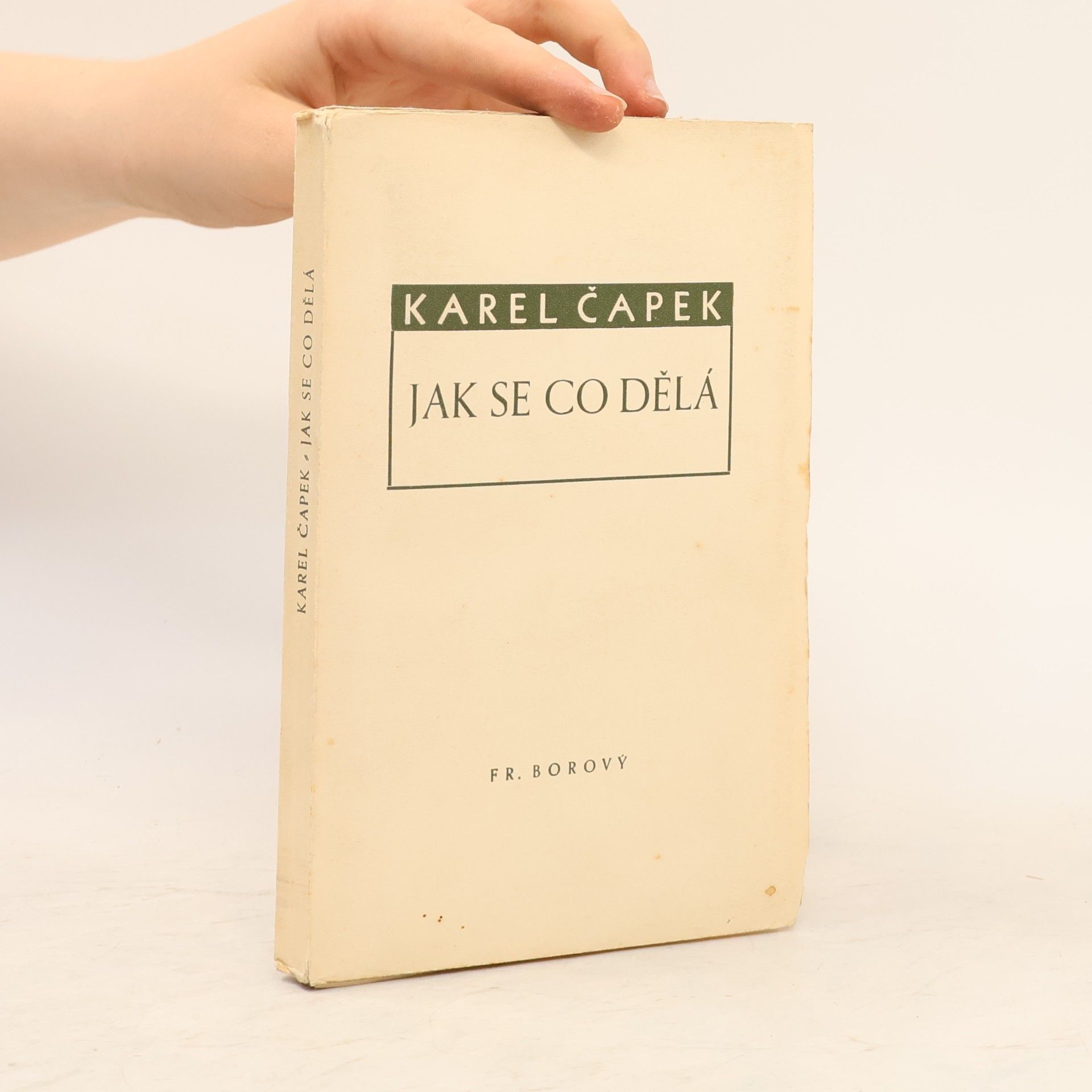 Karel Čapek Jak se co dělá
