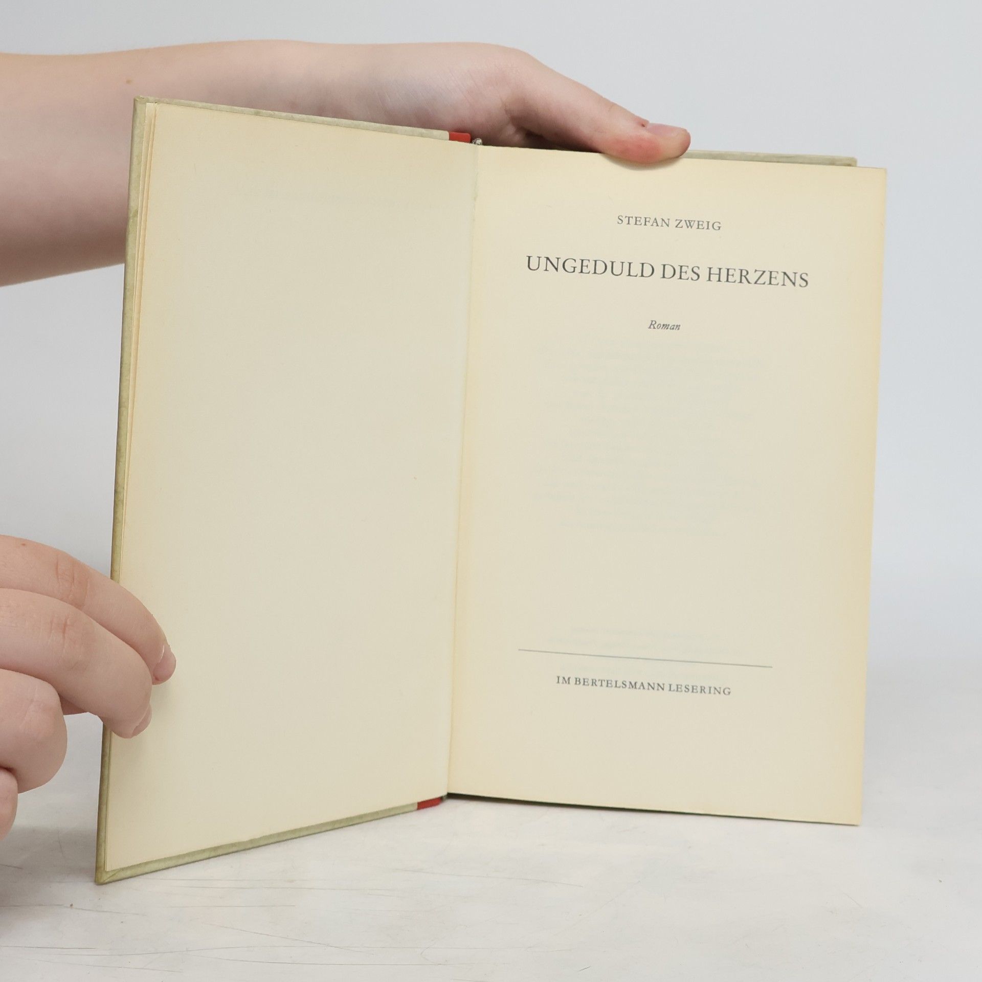 Stefan Zweig Ungeduld des Herzens