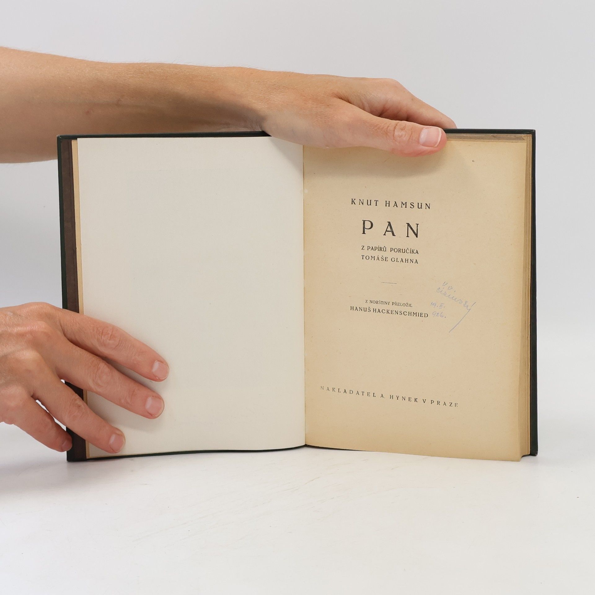 Knut Hamsun Pan. Z papírů poručíka Tomáše Glahna