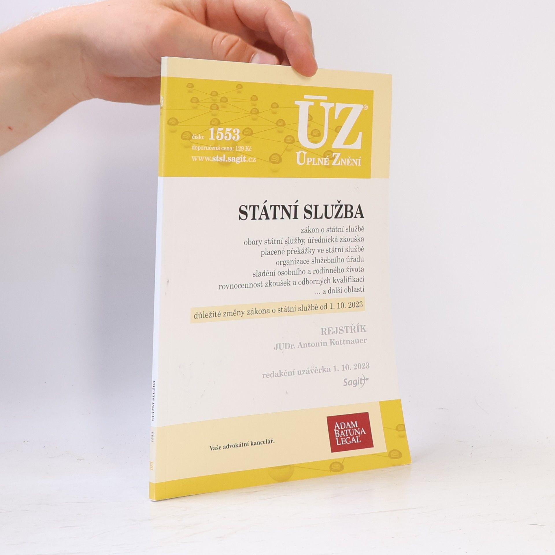 ÚZ 1553 Státní služba