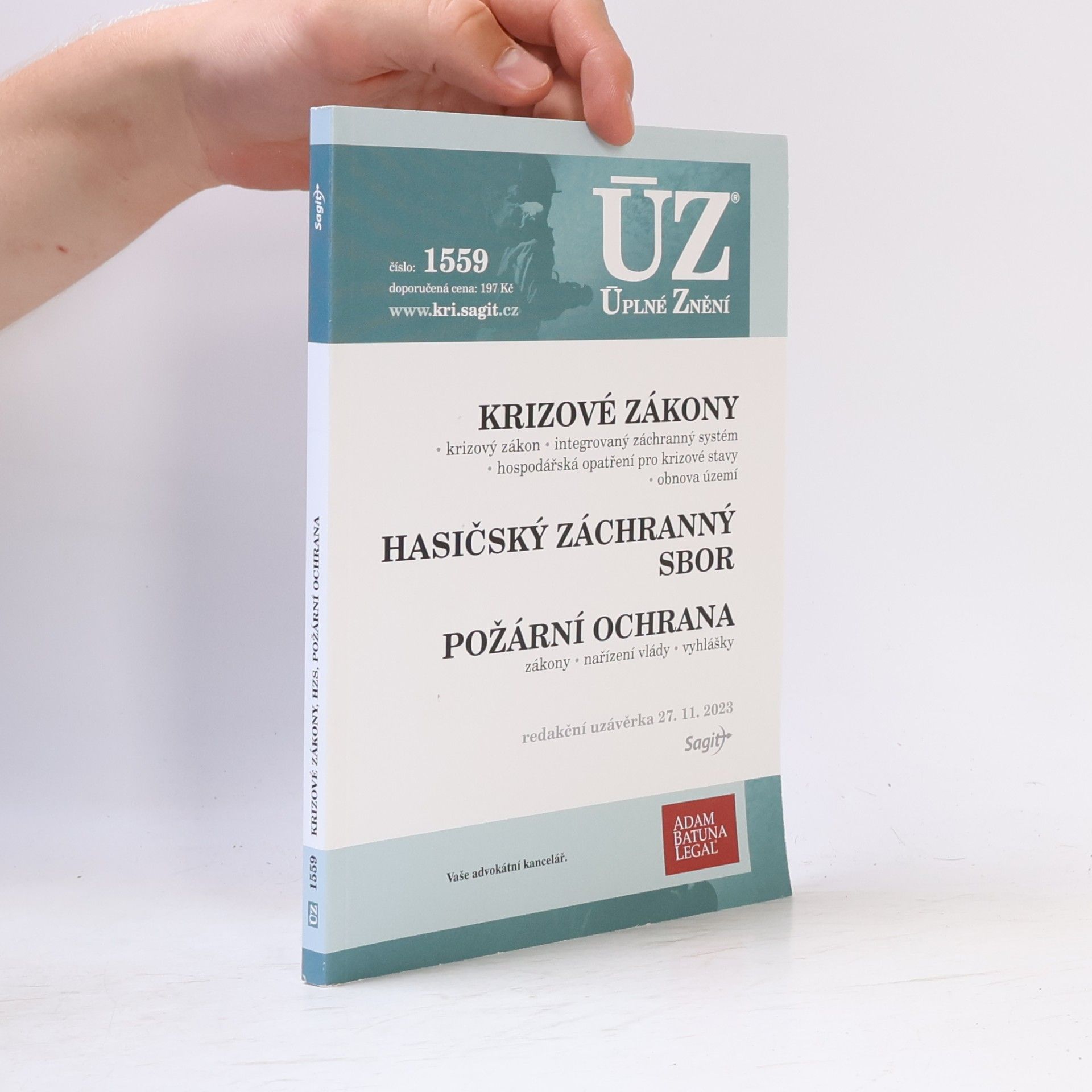 ÚZ 1559 Krizové řízení