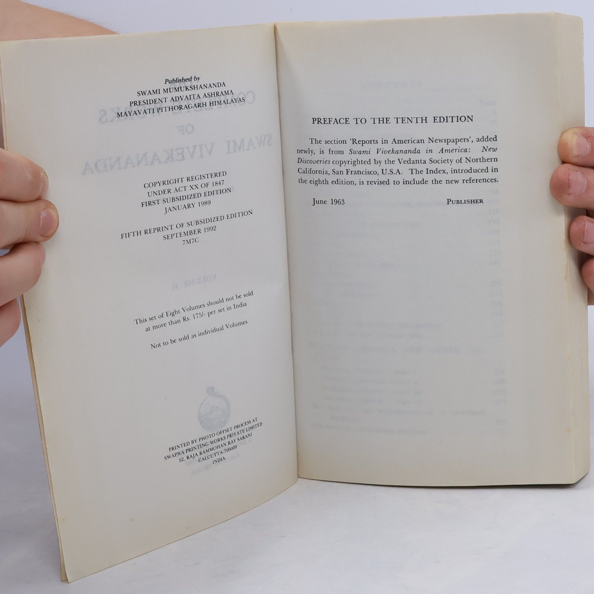 Svámí Vivékánanda The Complete Workd of Swami Vivekanada 2