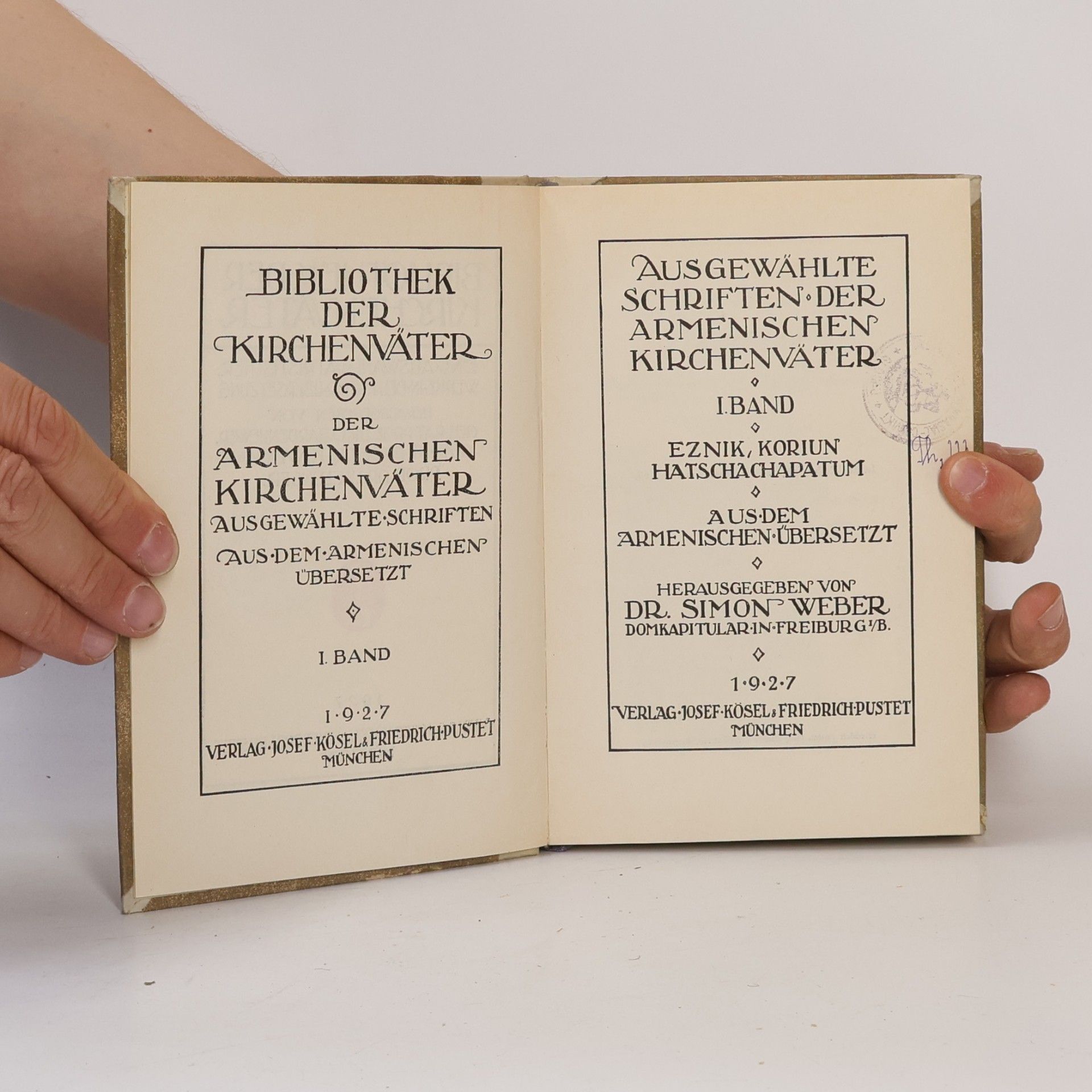 Autorenkollektiv Bibliothek der Kirchevärter der Armenischen Kirchenvärter 1
