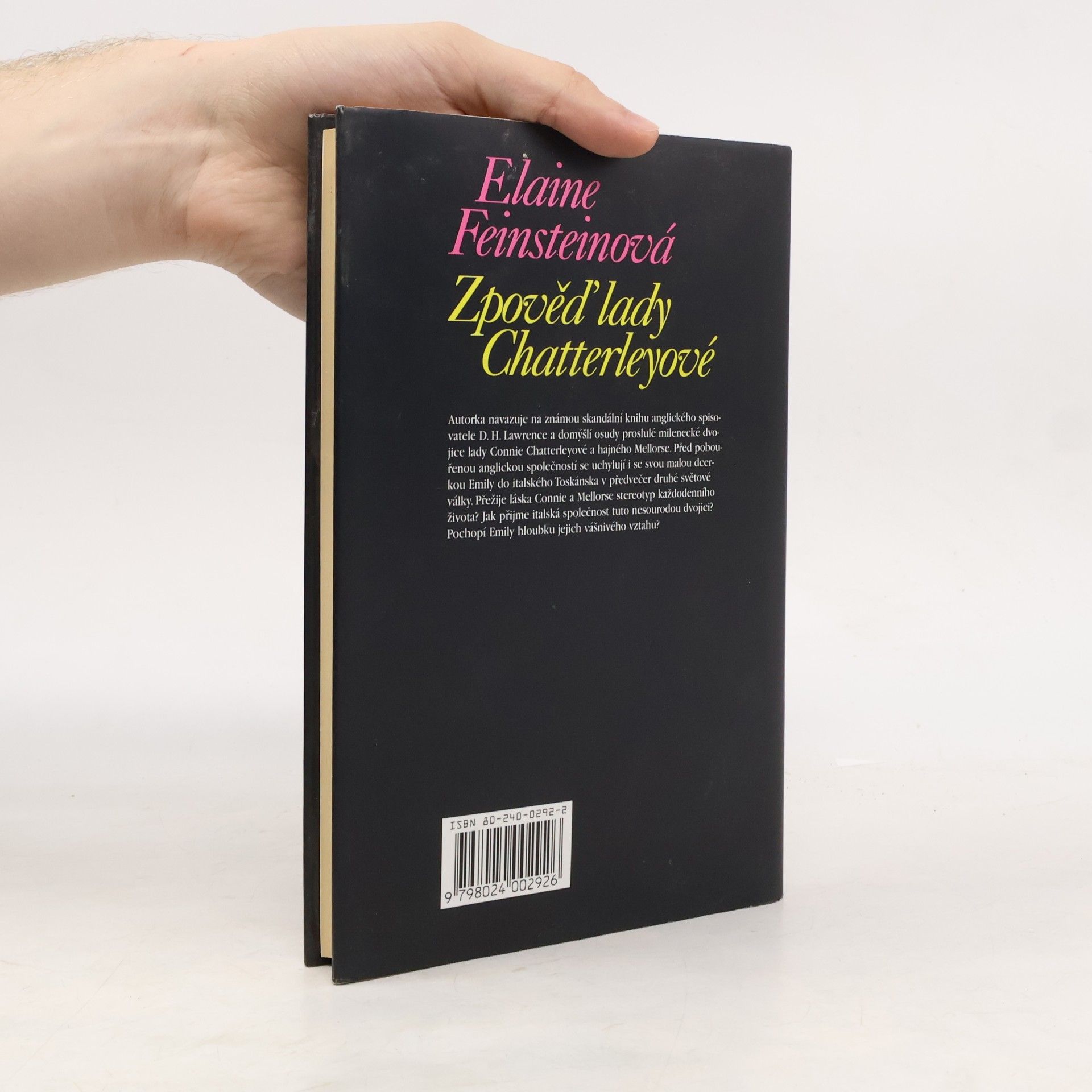 Elaine Feinstein Zpověď lady Chatterleyové