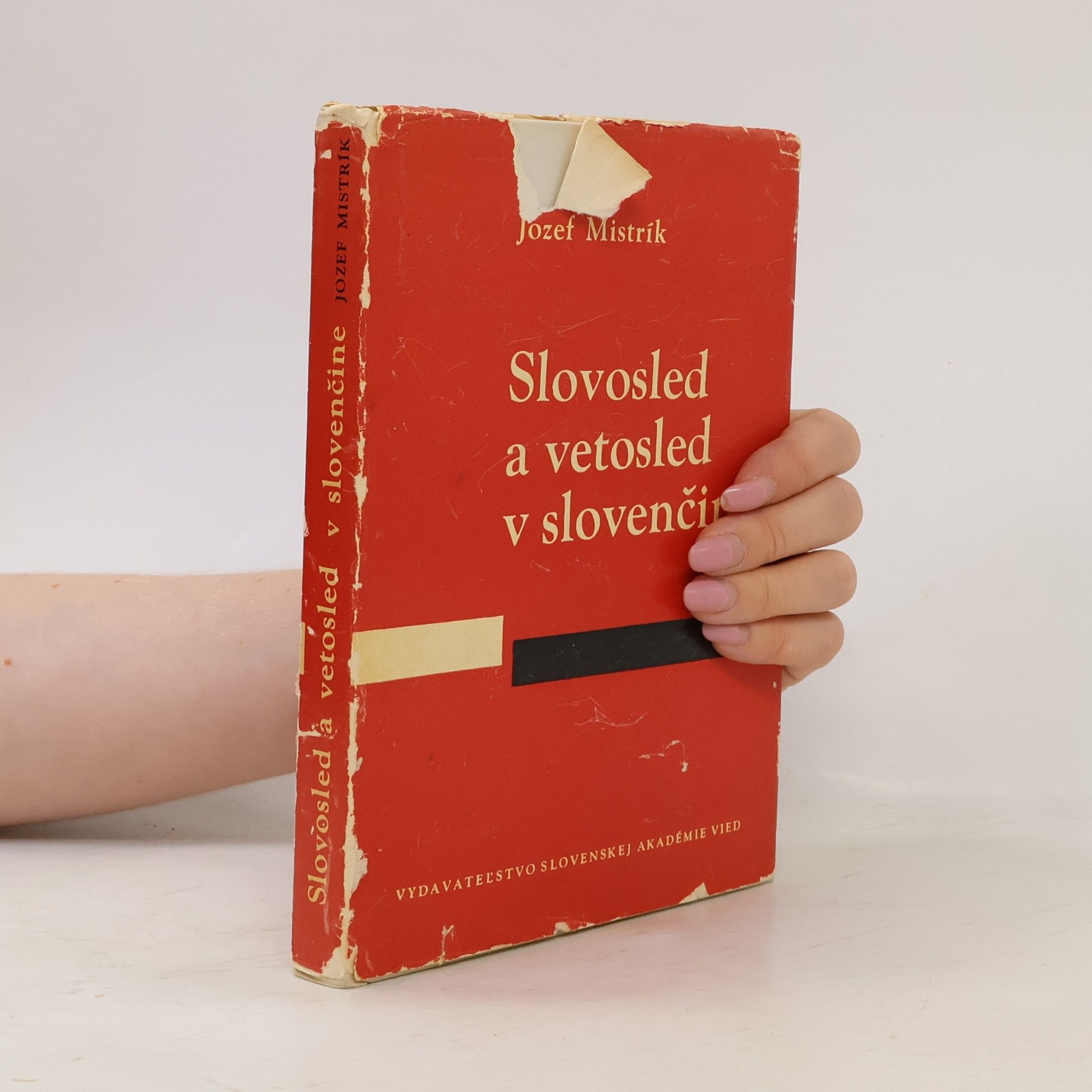 Jozef Mistrík Slovosled a vetosled v slovenčine