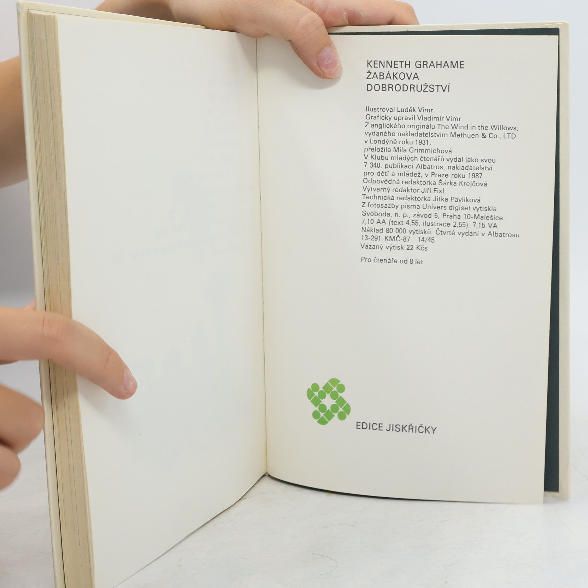 Kenneth Grahame Žabákova dobrodružství