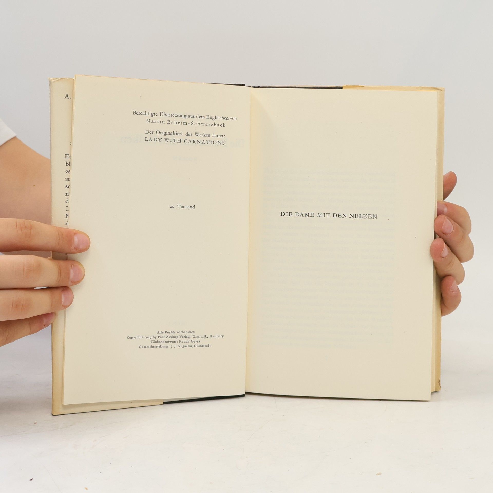 A. J. Cronin Die Dame mit den Nelken
