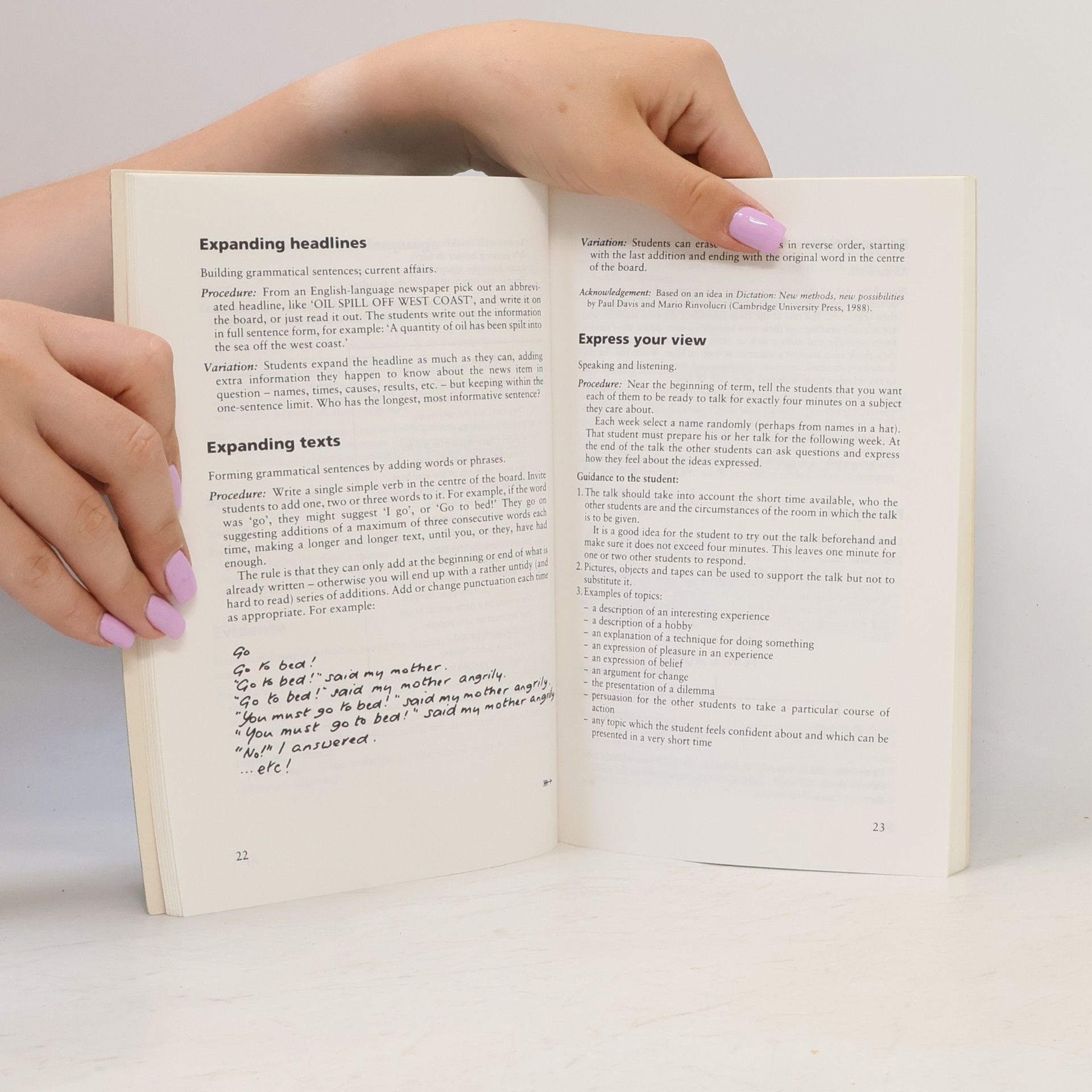 Penny Ur Five-minute activities. A resource book of short activities