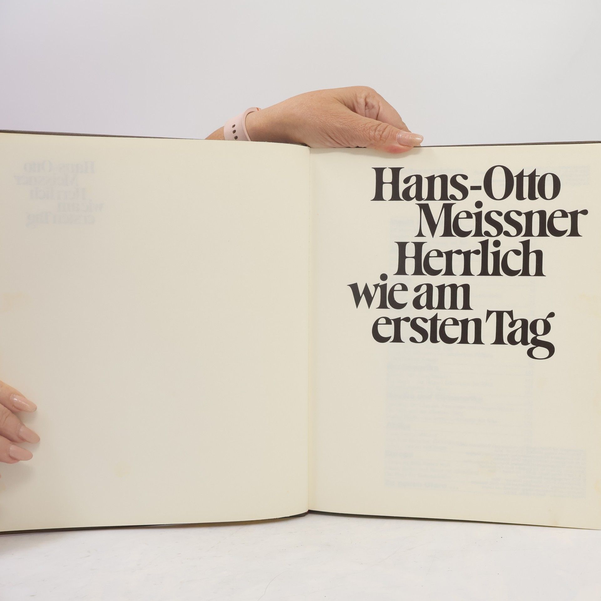 Hans-Otto Meissner Herrlich wie am ersten Tag