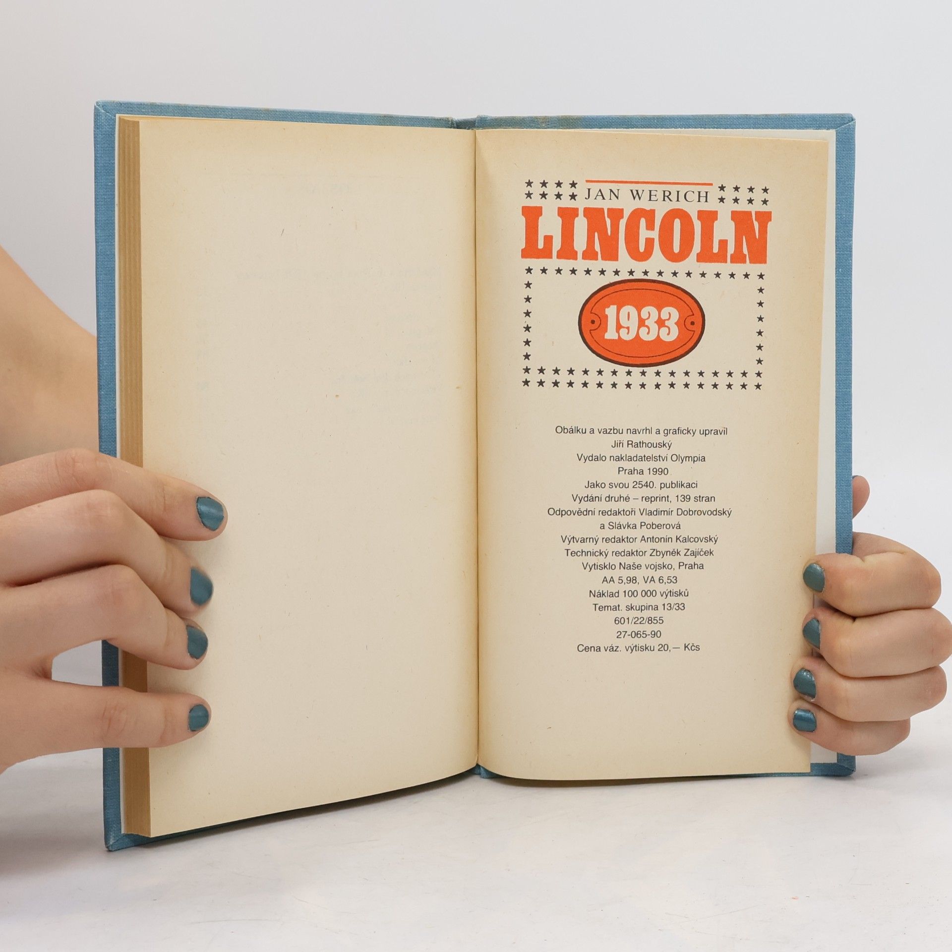 Jan Werich Lincoln 1933