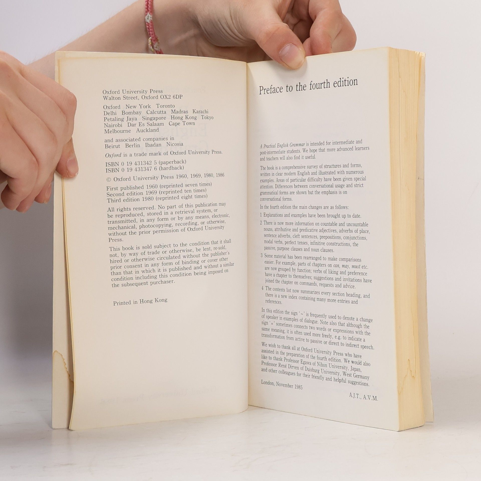 Audrey Jean Thomson A Practical English Grammar (4. Edition)