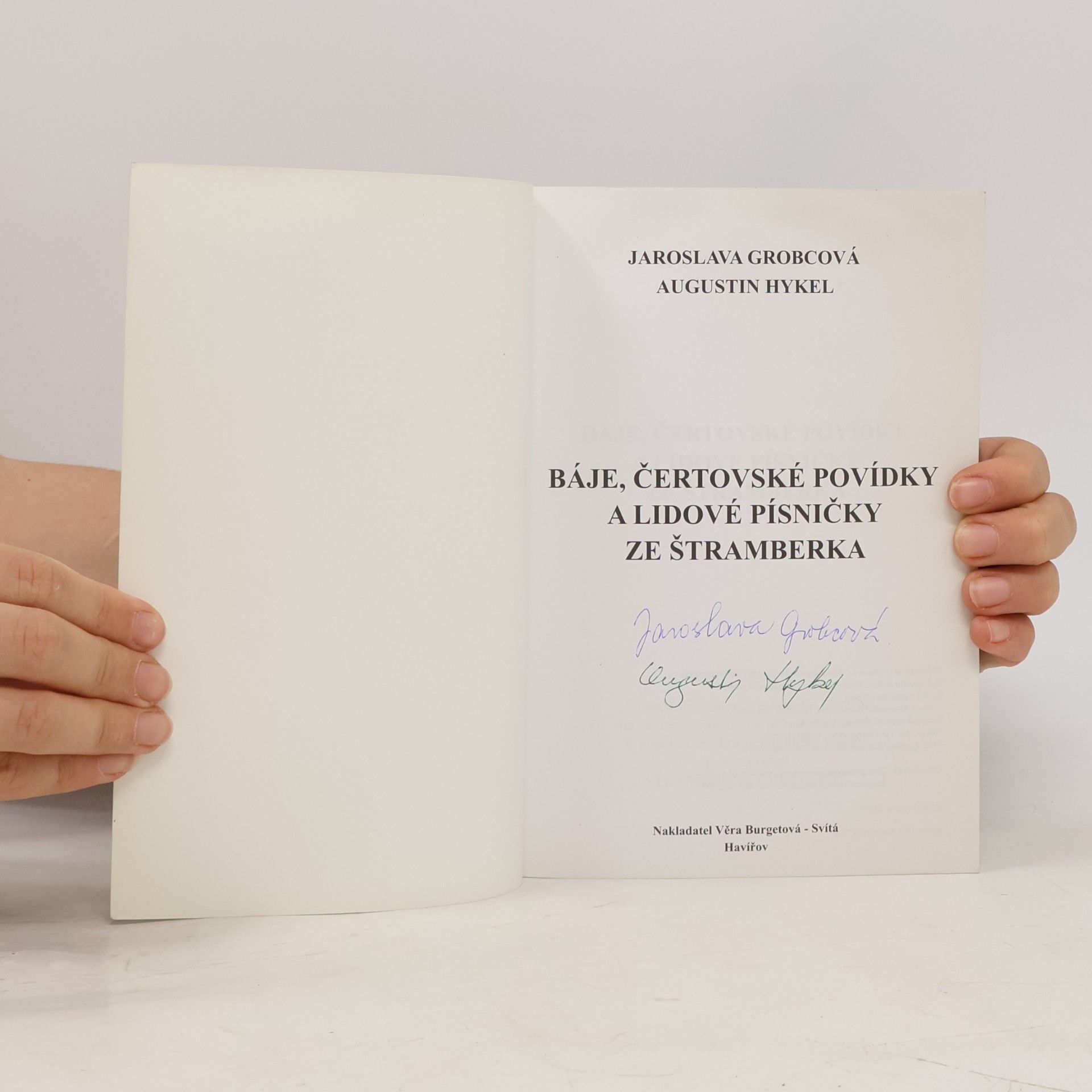 Jaroslava Grobcová Báje, čertovské povídky a lidové písničky ze Štramberka