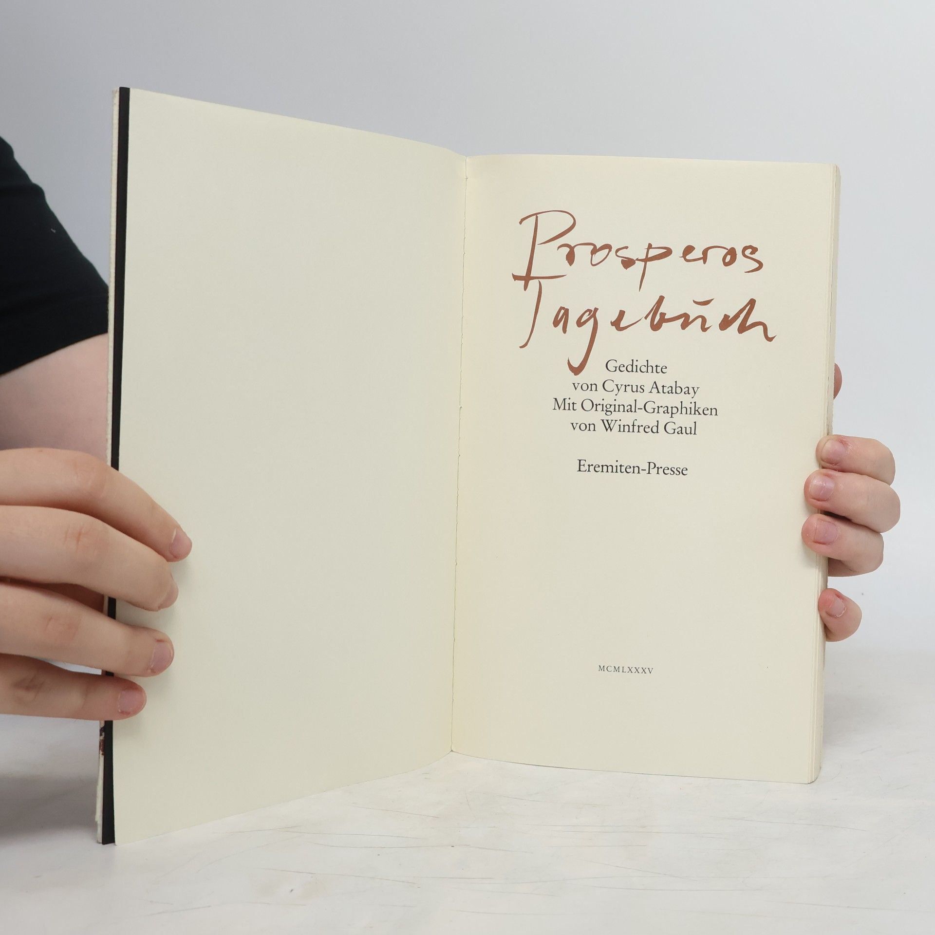 Cyrus Atabay Prosperos Tagebuch