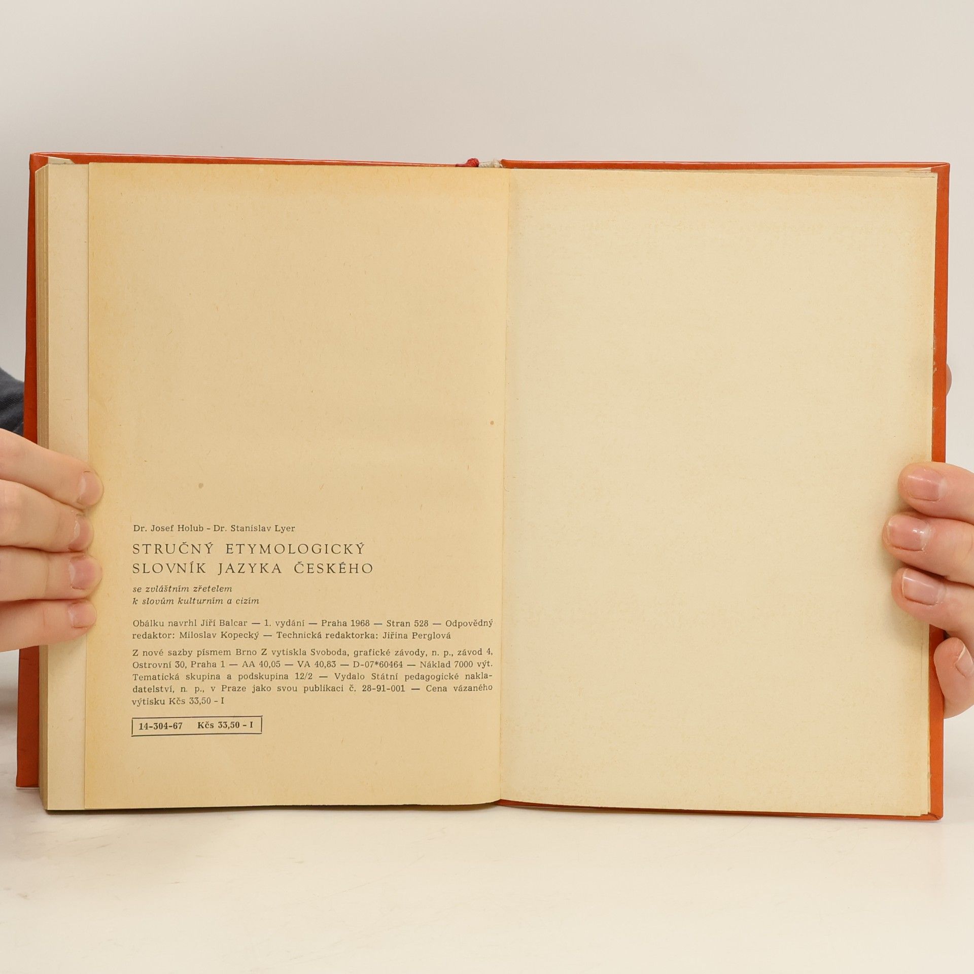 Josef Holub Stručný etymologický slovník jazyka českého