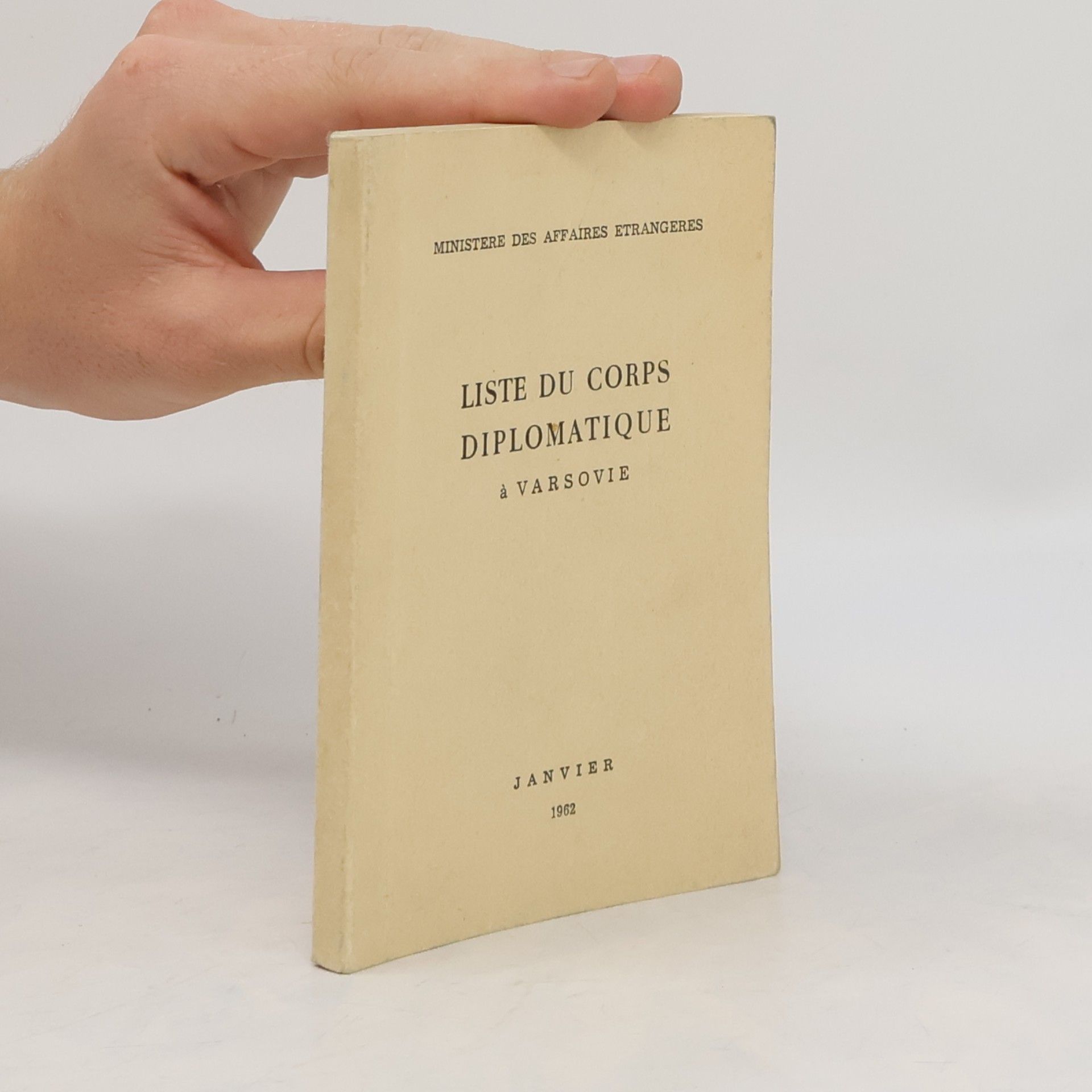 Autorenkollektiv Liste du corps diplomatique à Varsovie