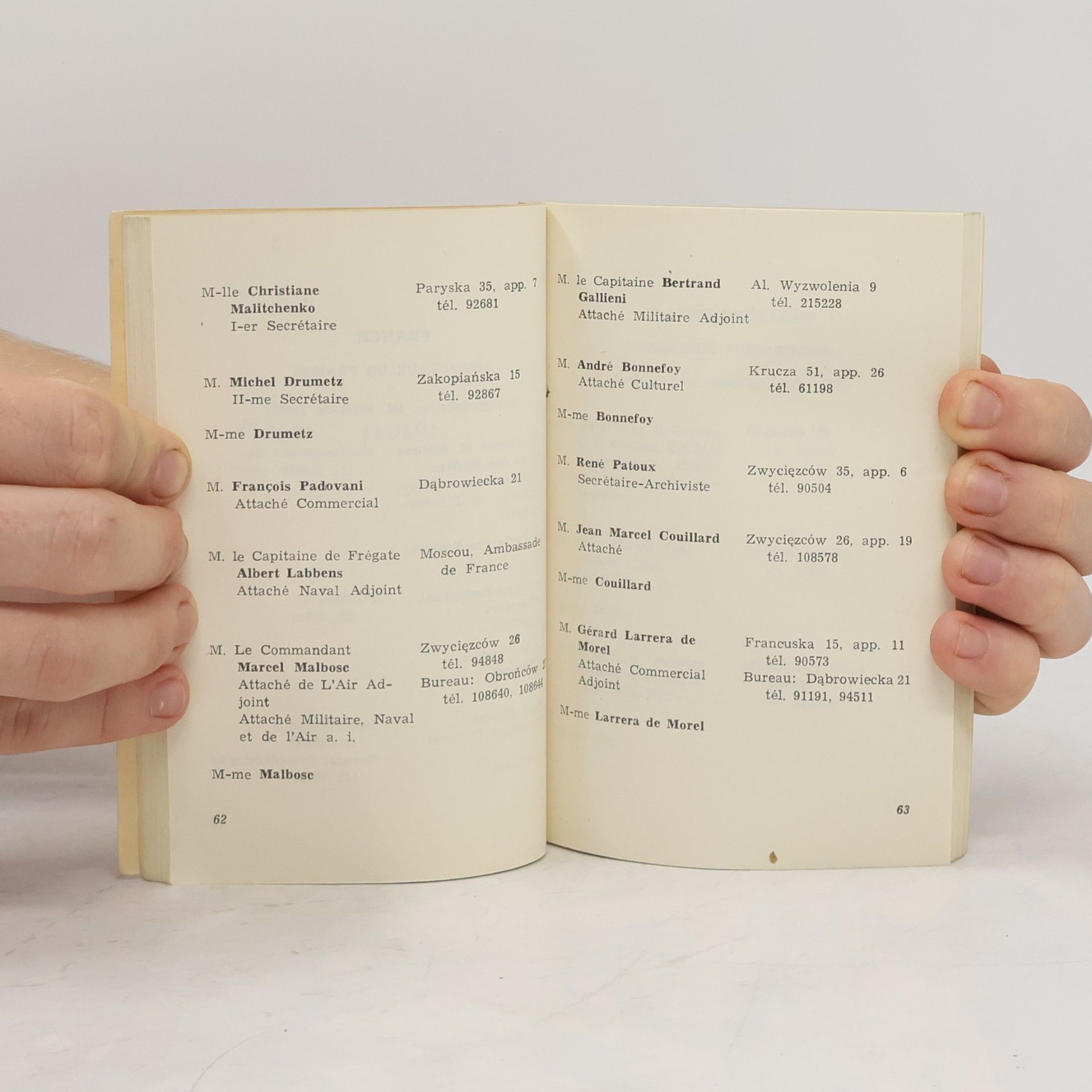 Autorenkollektiv Liste du corps diplomatique à Varsovie