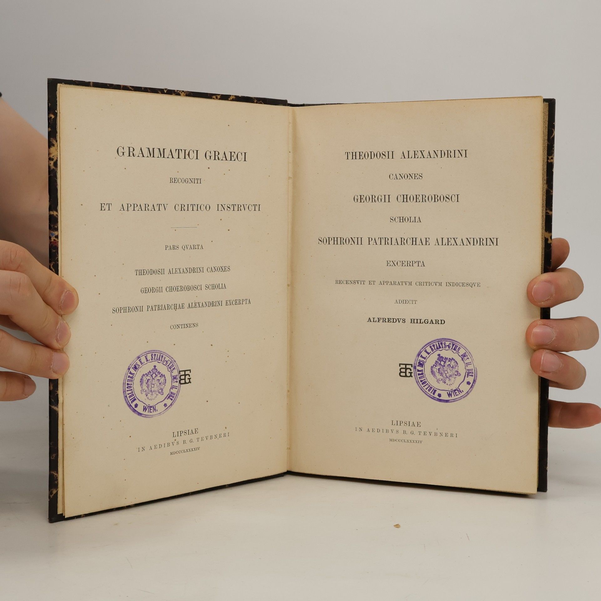 Collectif d'auteurs Grammatici Graeci. Pars Quarta. Theodosii Alexandrini Canones, Georgii Choerobosci Scholia, Sophronii Patriarchae Alexandrini Excerpta