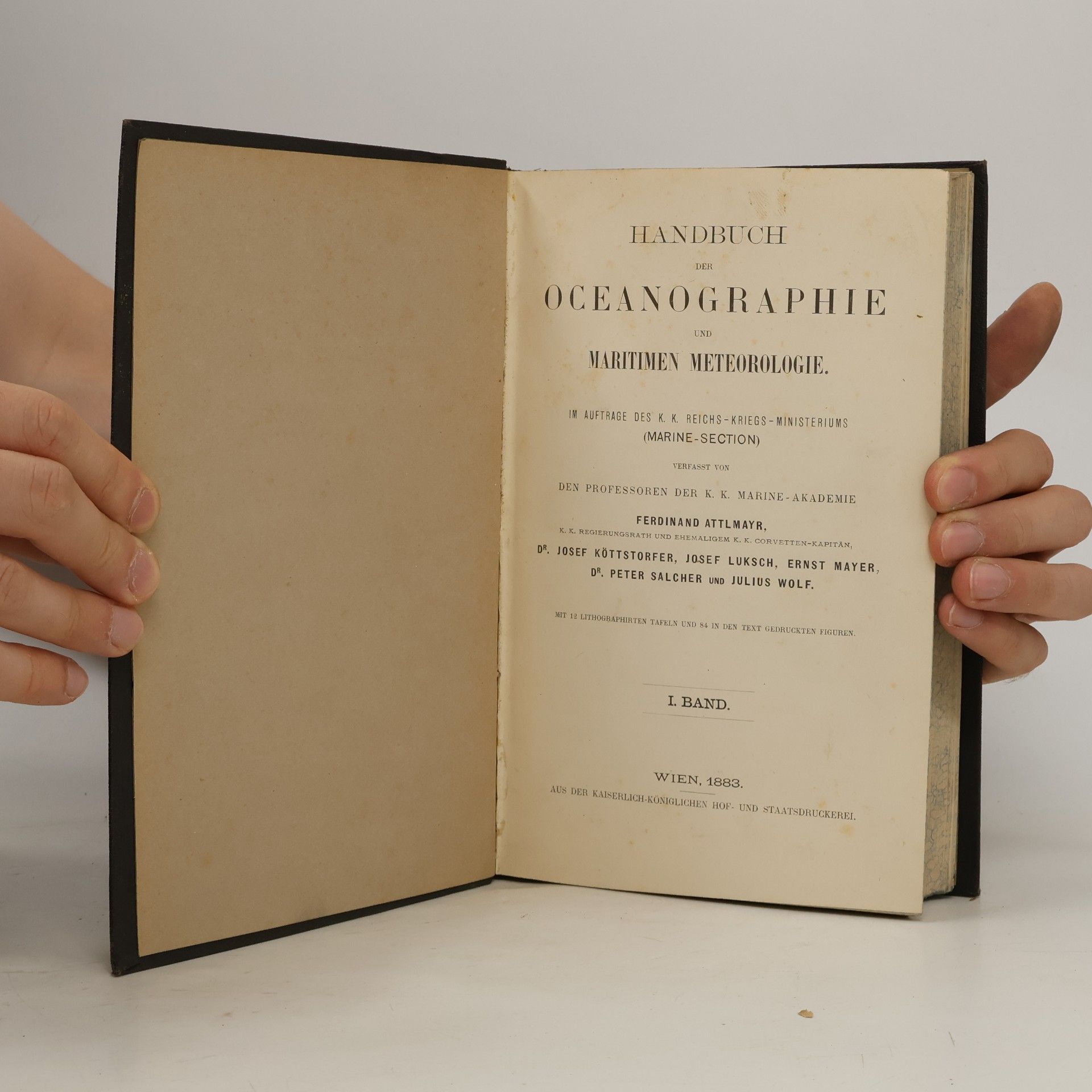 Ferdinand von Attlmayr Handbuch der Oceanographie. Band I.