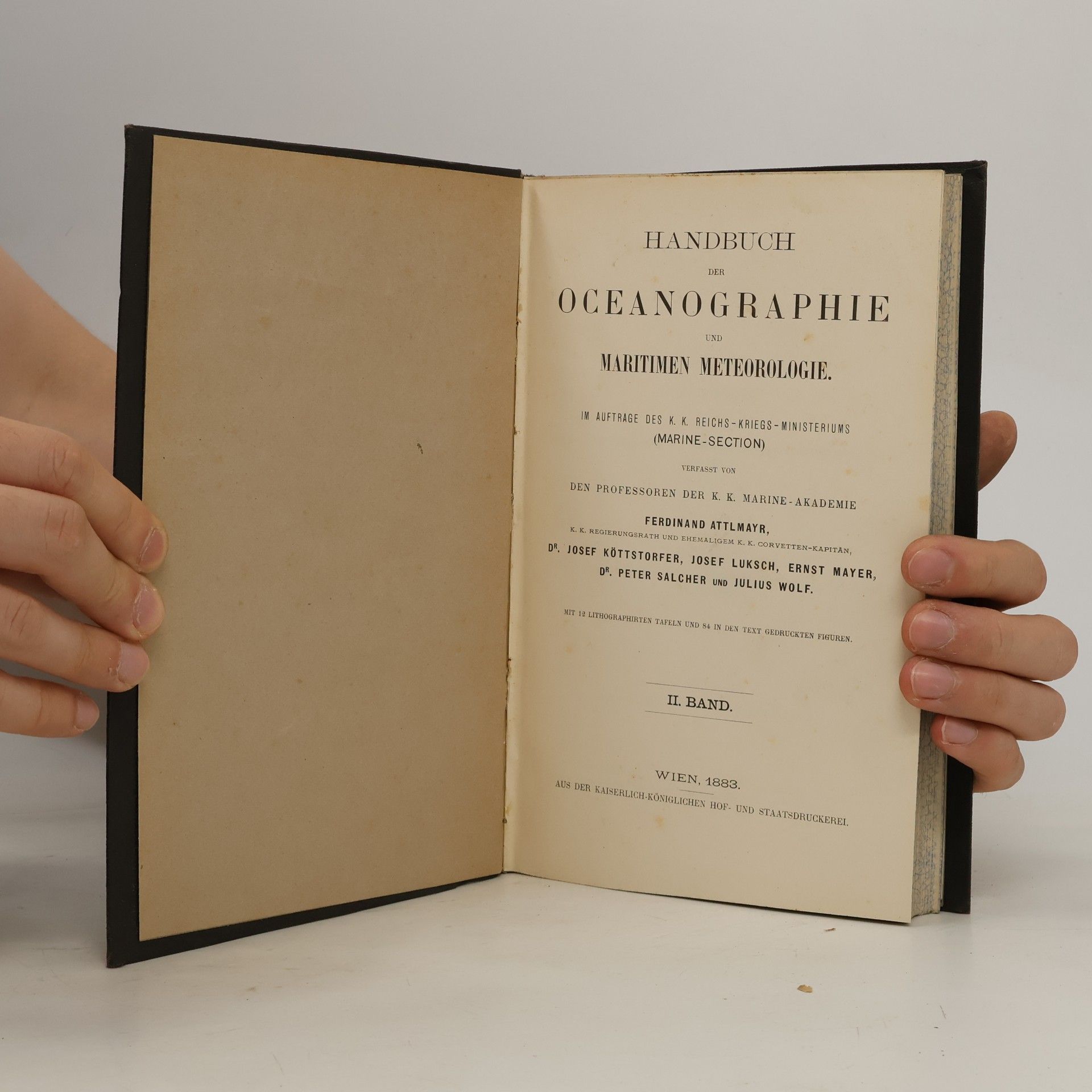 Ferdinand von Attlmayr Handbuch der Ozeanographie und Maritimen Meteorologie