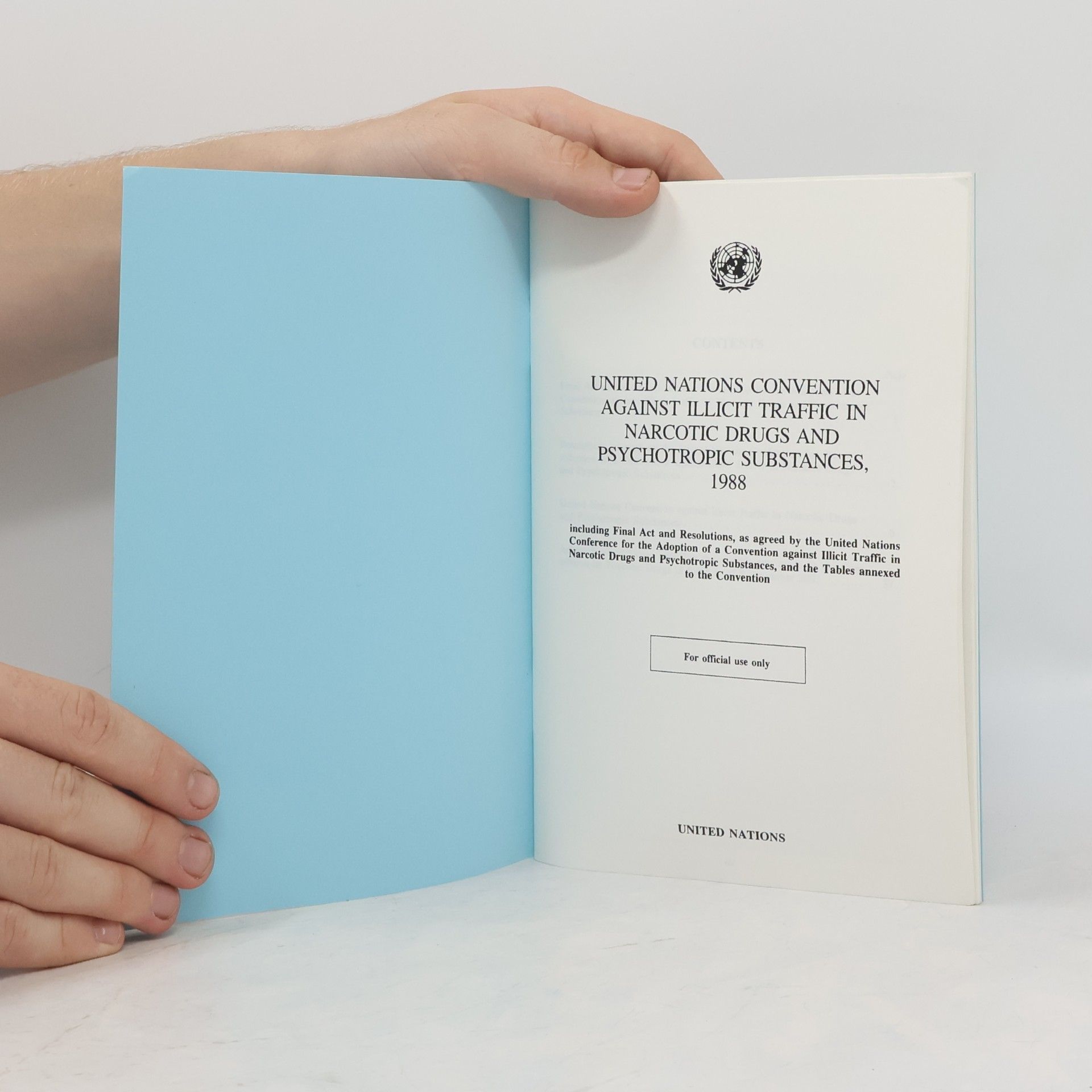Kolektív autorov United Nations Convention Against Illicit Traffic in Narcotic Drugs and Psychotropic Substances