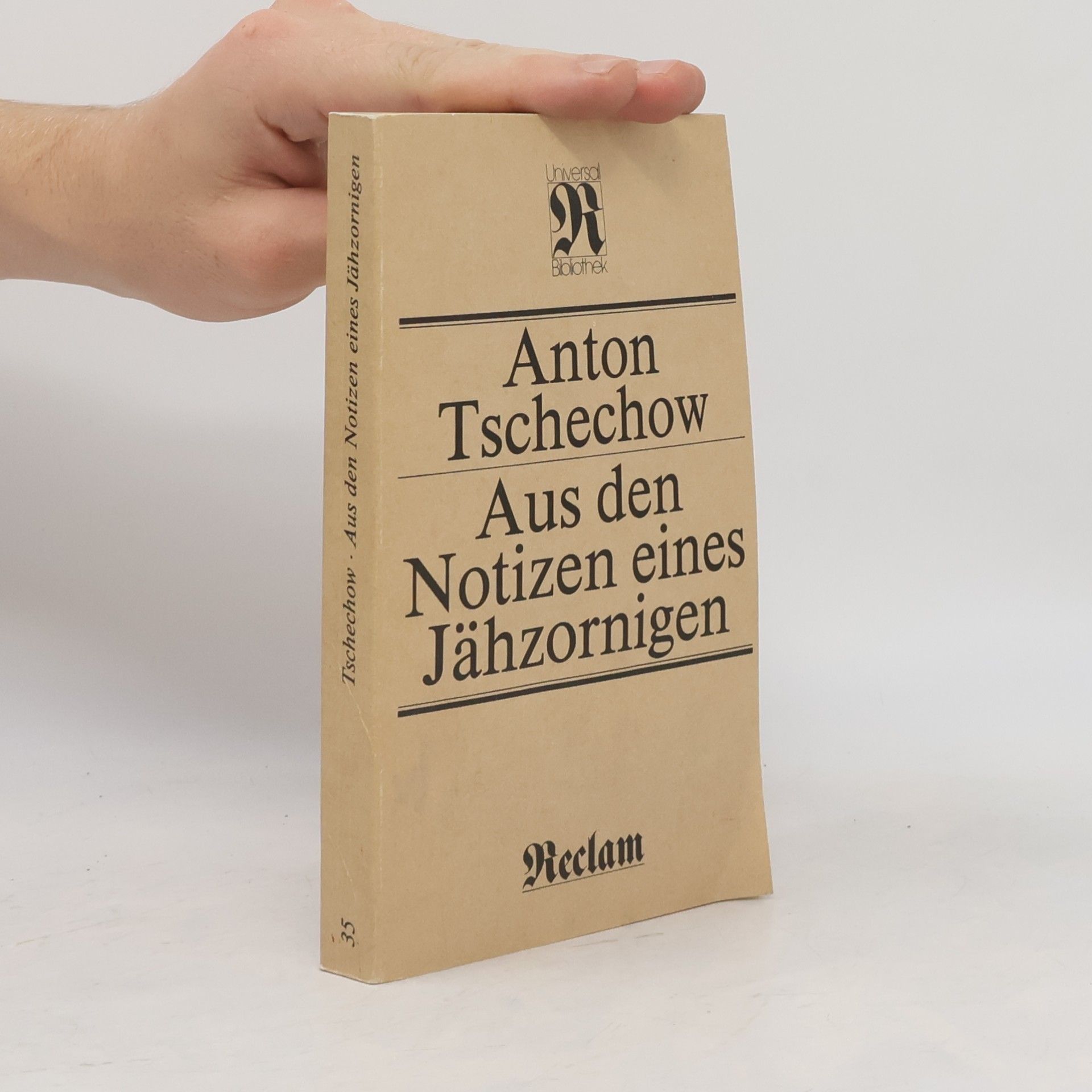 Anton Chekhov Aus den Notizen eines Jähzornigen