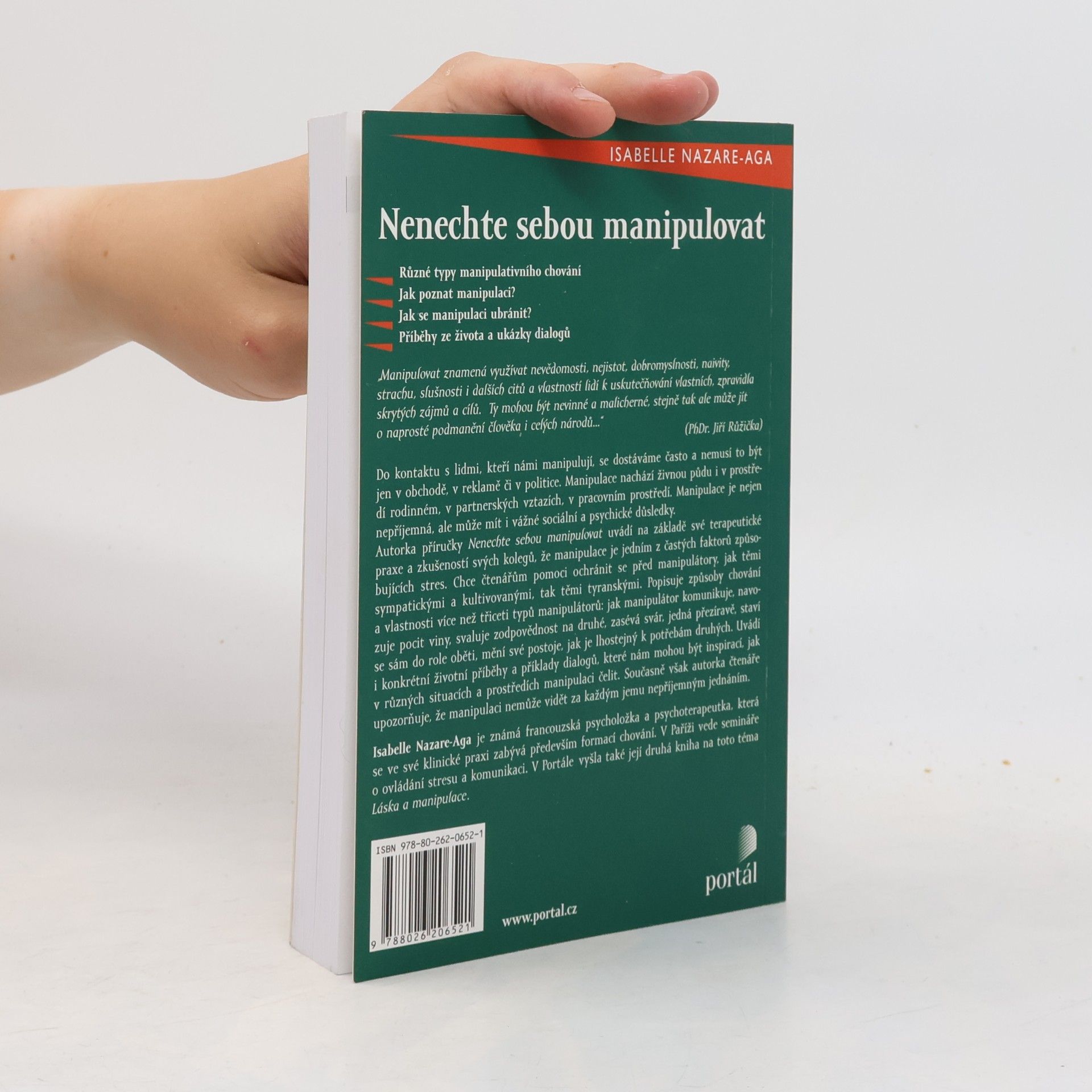 Isabelle Nazare-Aga Nenechte sebou manipulovat