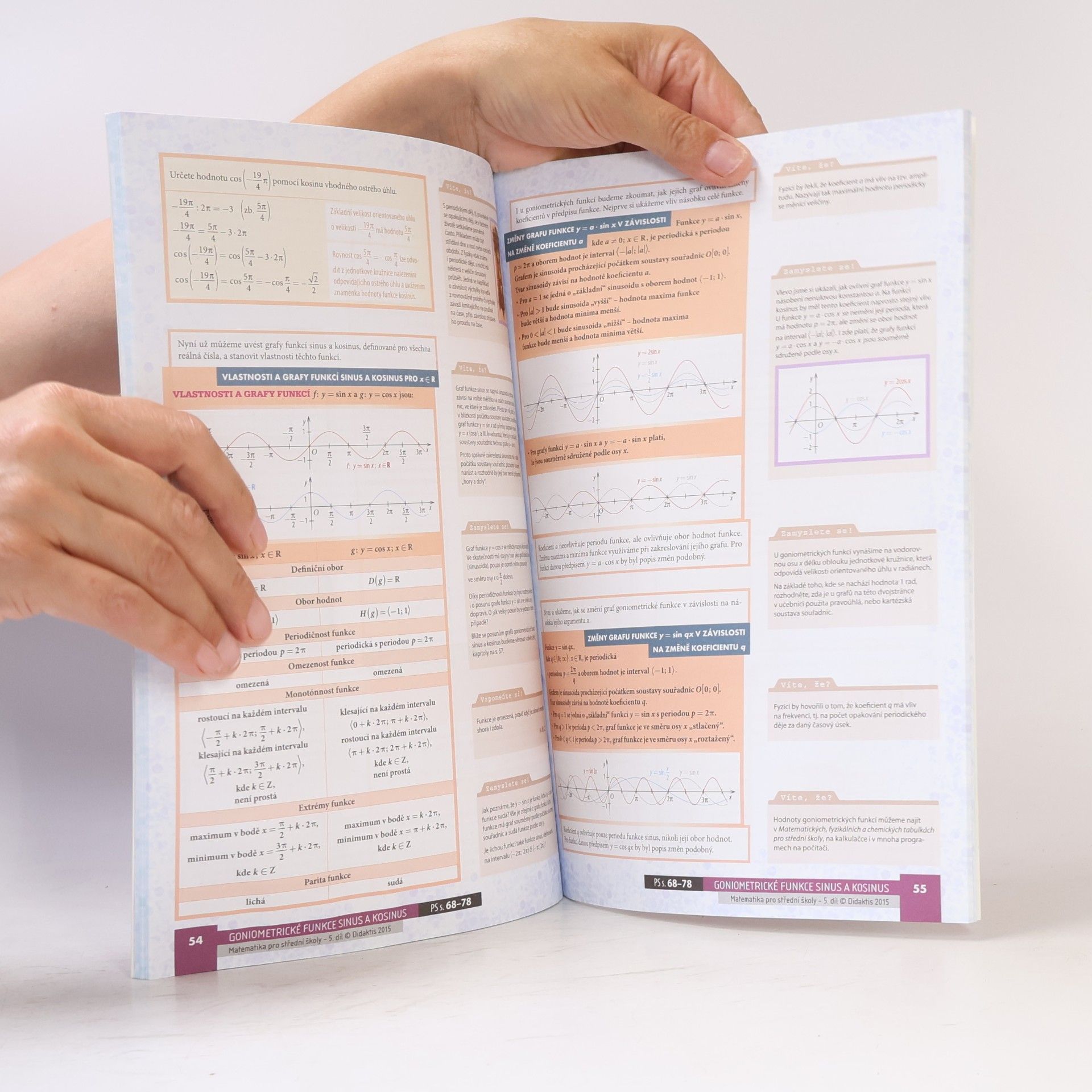 Michaela Cizlerová Matematika pro střední školy. 5. díl, Funkce II