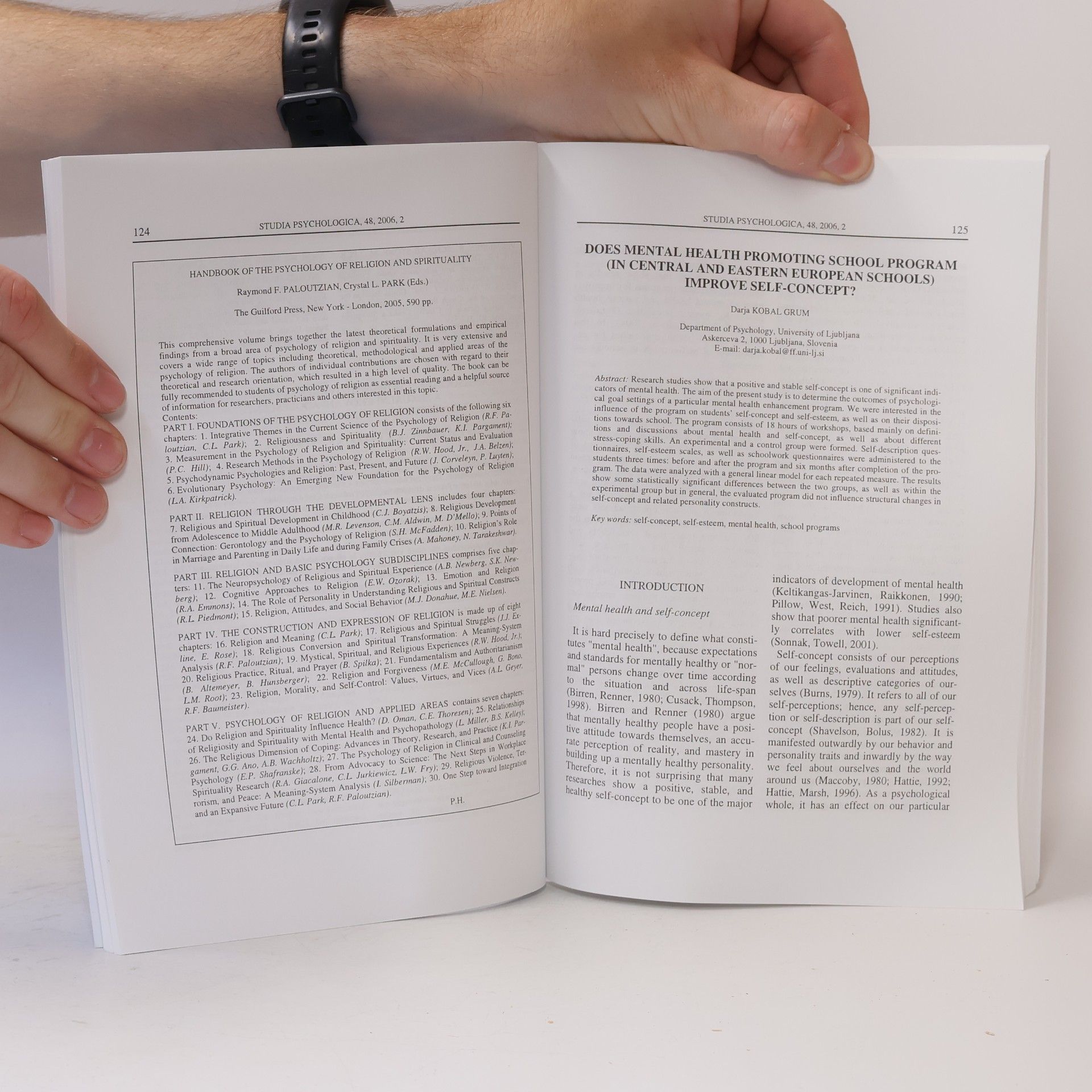 Autorenkollektiv Studia psychologica 2006/2