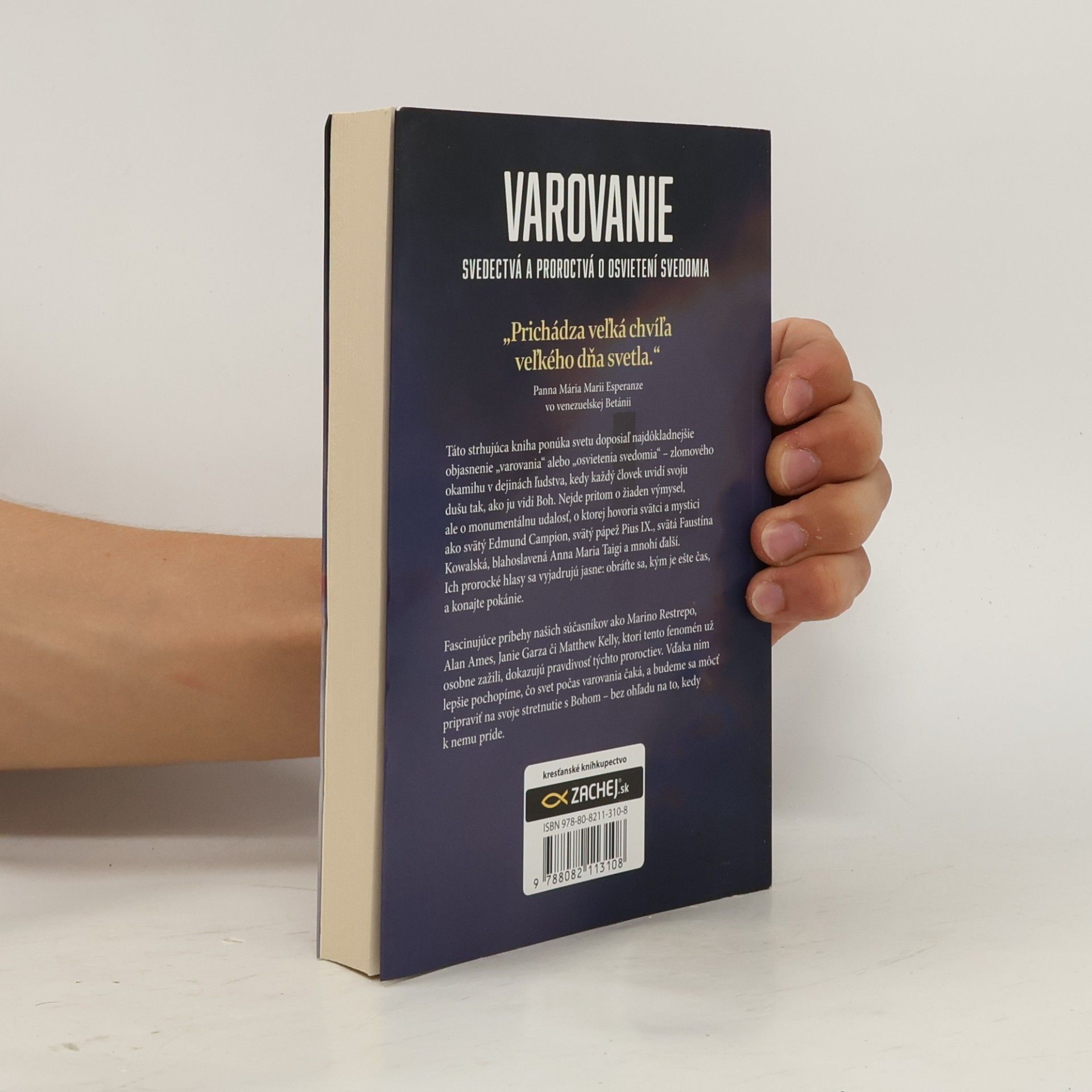Christine Watkins Varovanie : svedectvá a proroctvá o osvietení svedomia