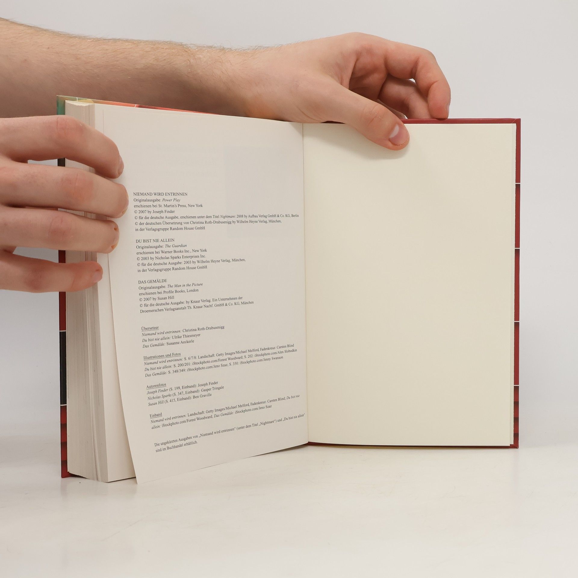 Joseph Finder Reader's Digest Auswahlbücher. Niemand wird entrinnen. Du bist nie allein. Das Gemälde