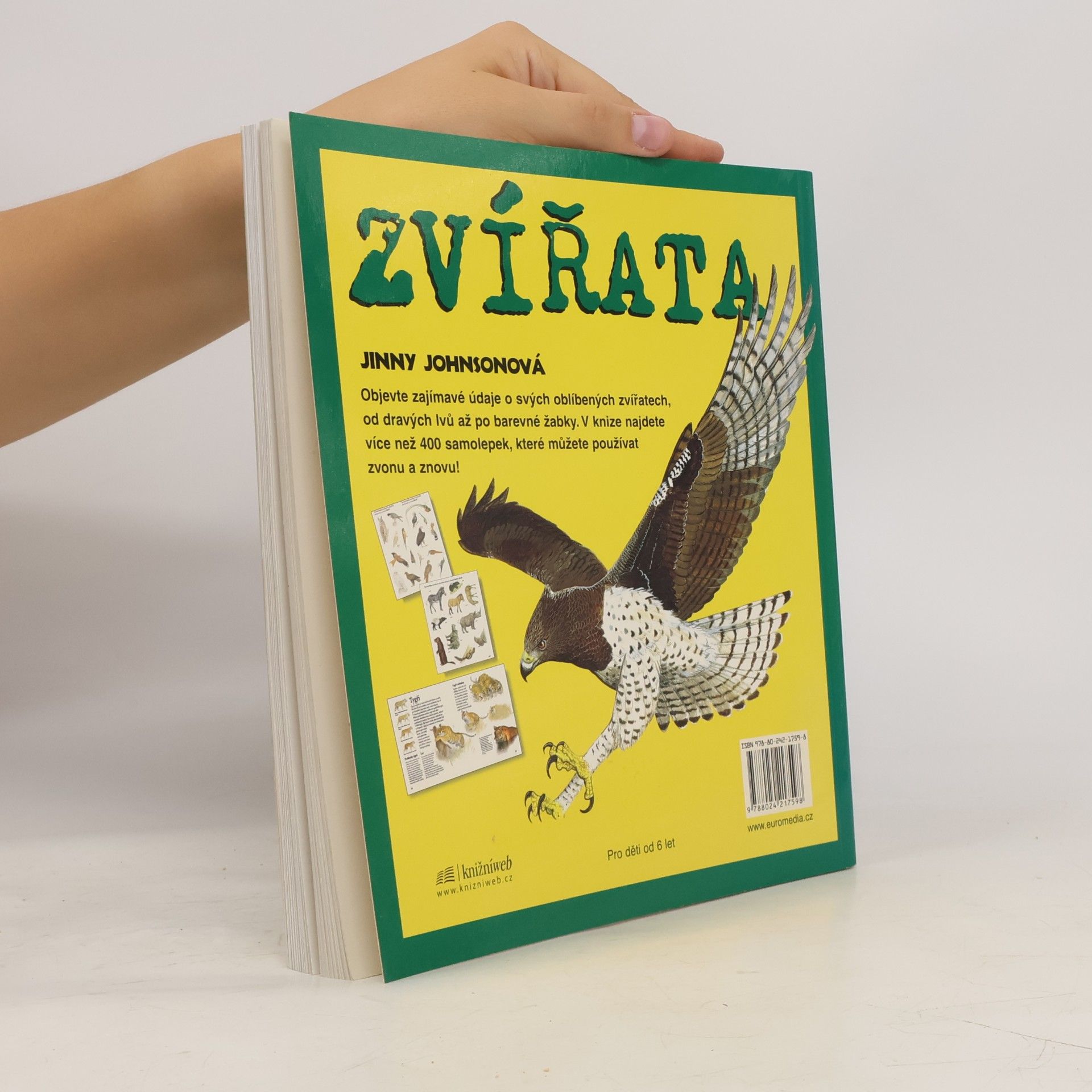 Jinny Johnson Zvířata : nalepovací encyklopedie