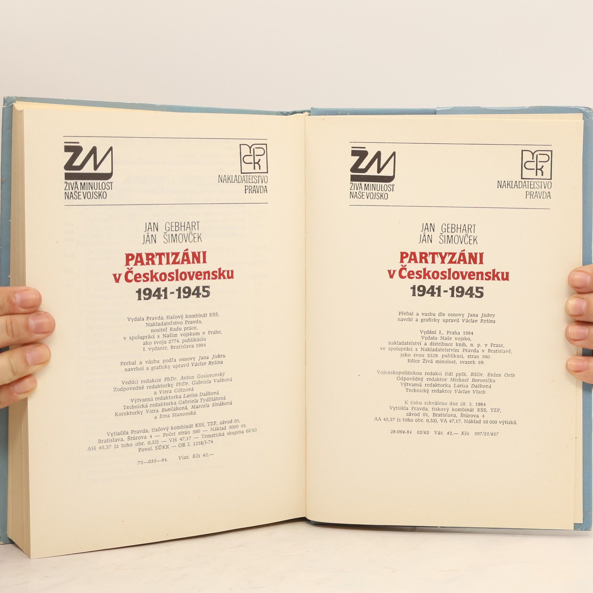 Jan Gebhart Partyzáni v Československu 1941-1945