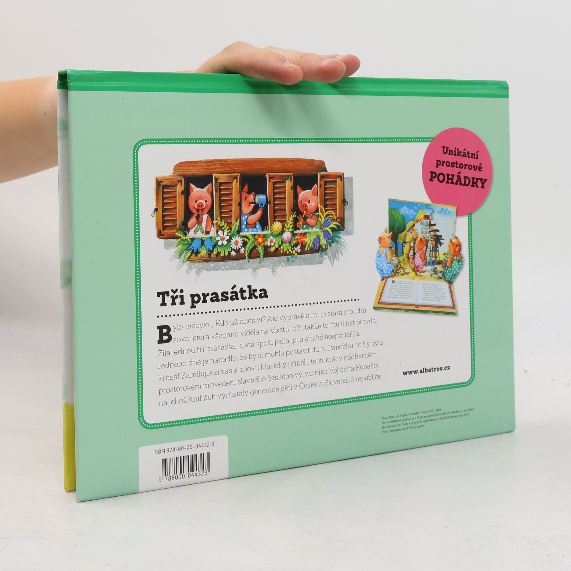 Vojtěch Kubašta Tři prasátka (pop-up leporelo)