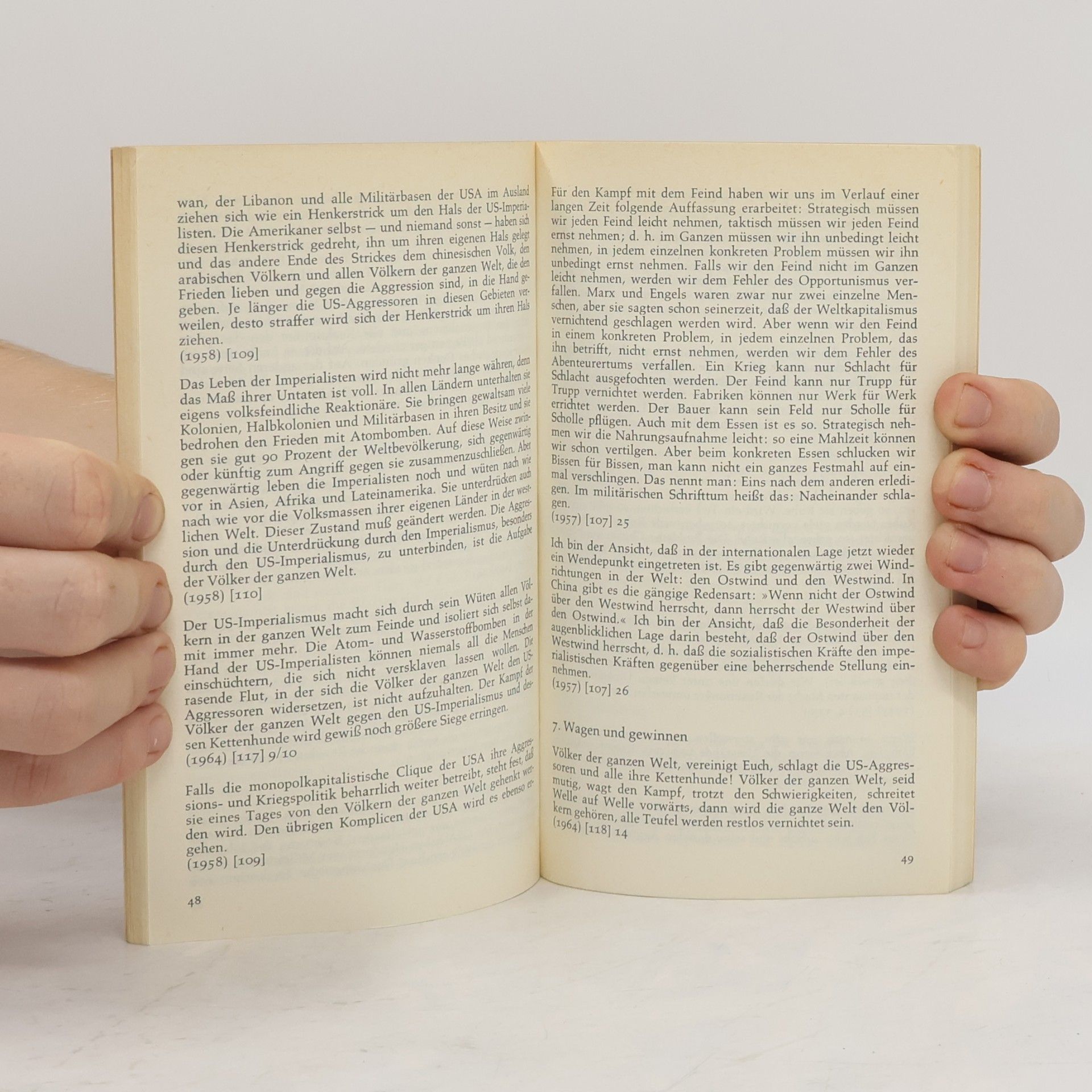 Zedong Mao Das Rote Buch. Worte des Vorsitzenden Mao Tse-tung