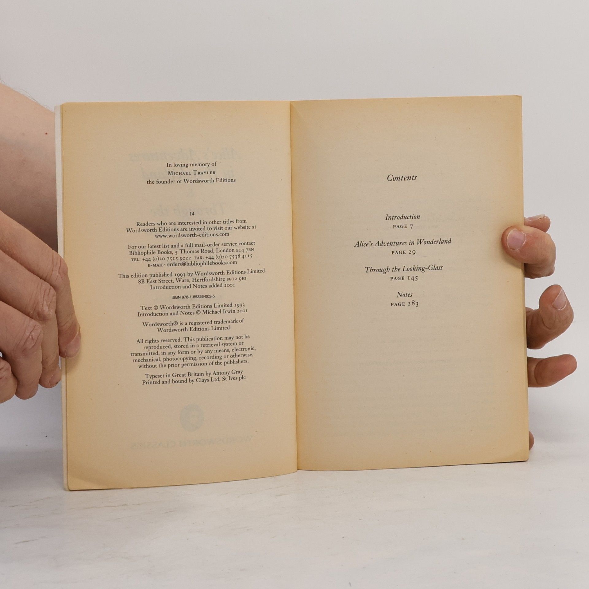 Lewis Carroll Alice's Adventures in Wonderland & Through the Looking Glass