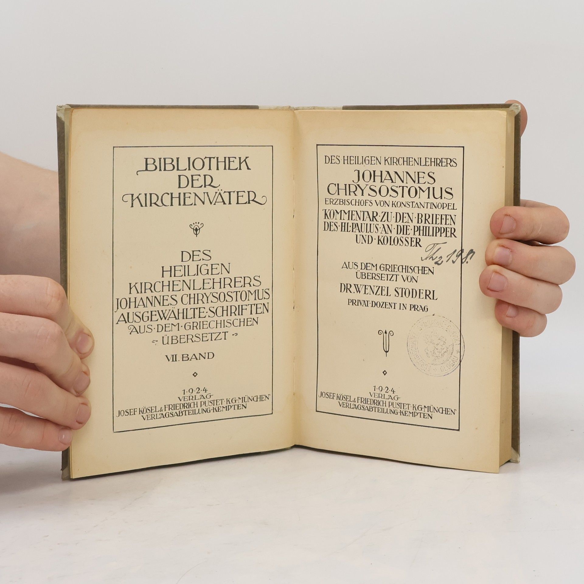 Auteurscollectief Bibliothek der Kirchenväter VII.