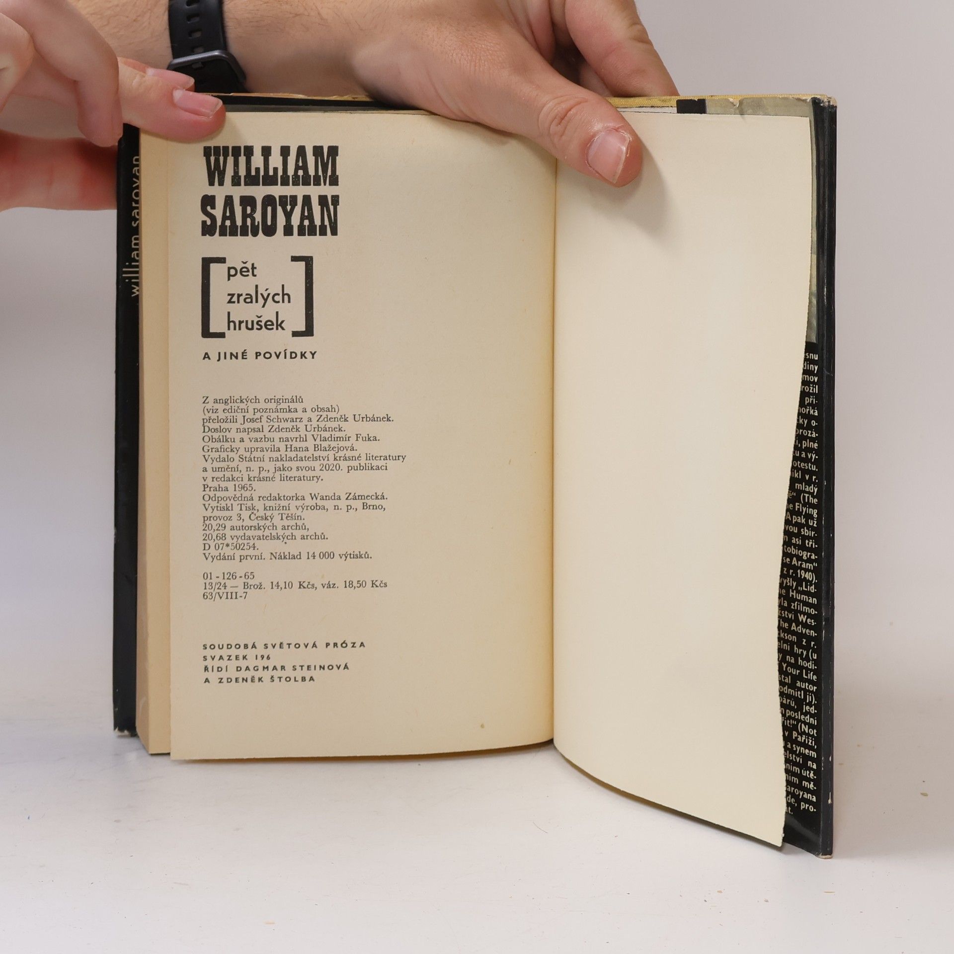 William Saroyan Pět zralých hrušek a jiné povídky