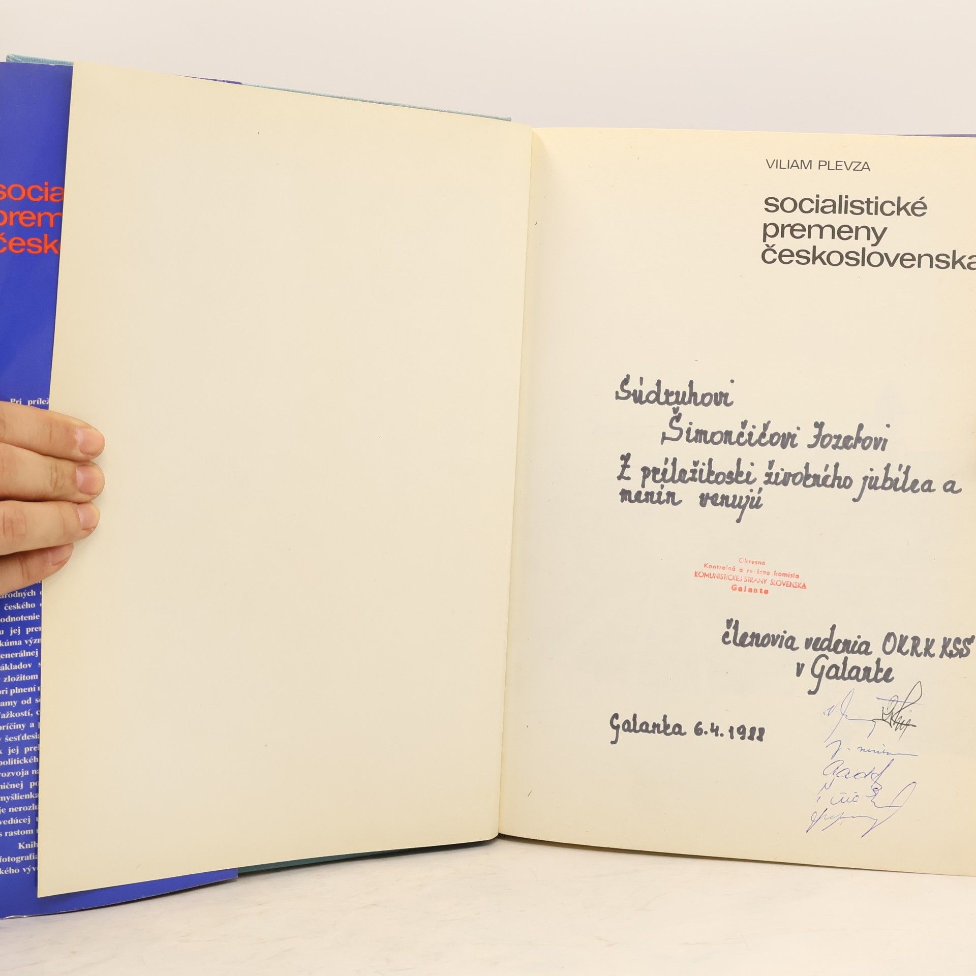 Viliam Plevza Socialistické premeny československa